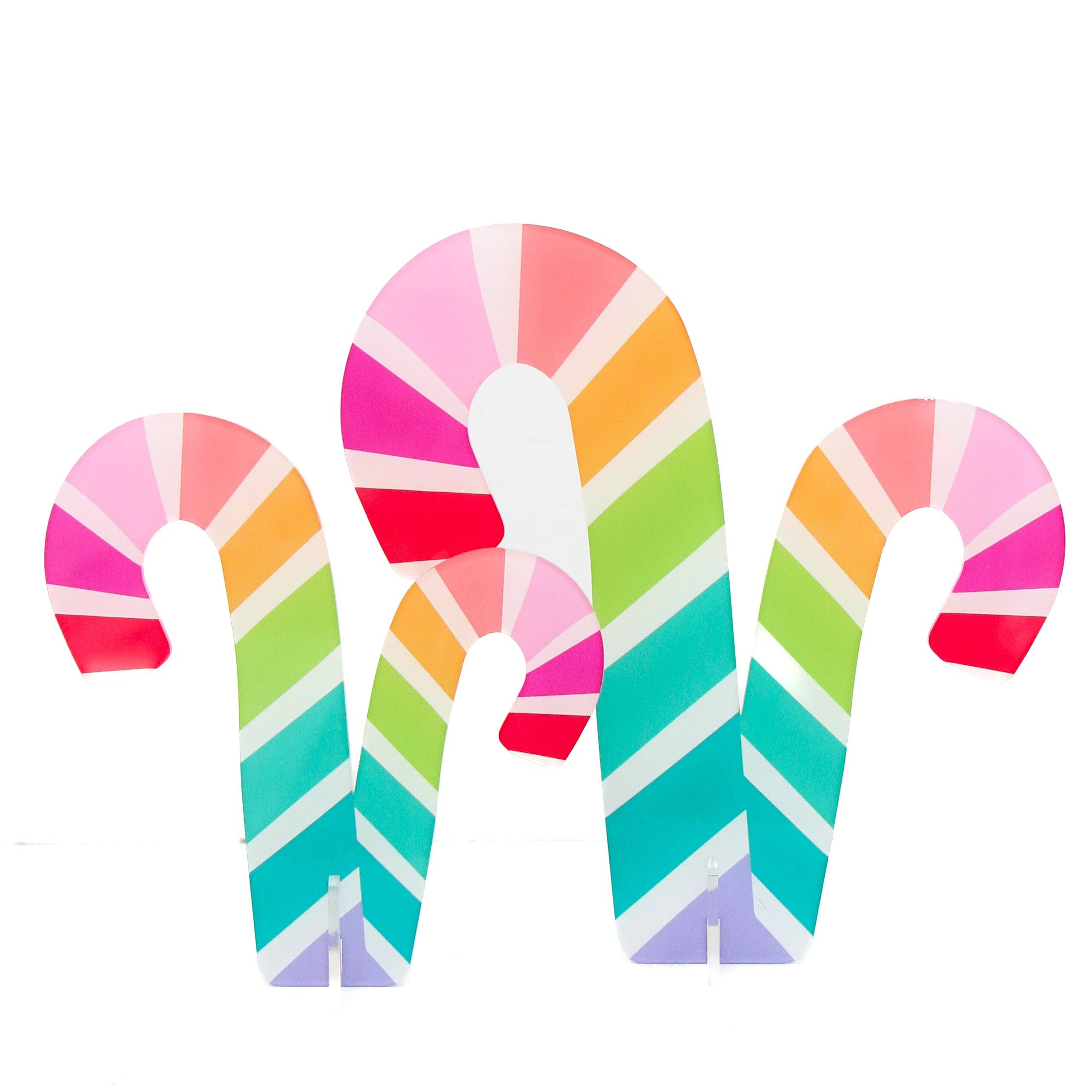 Acrylic Rainbow Candy Cane
