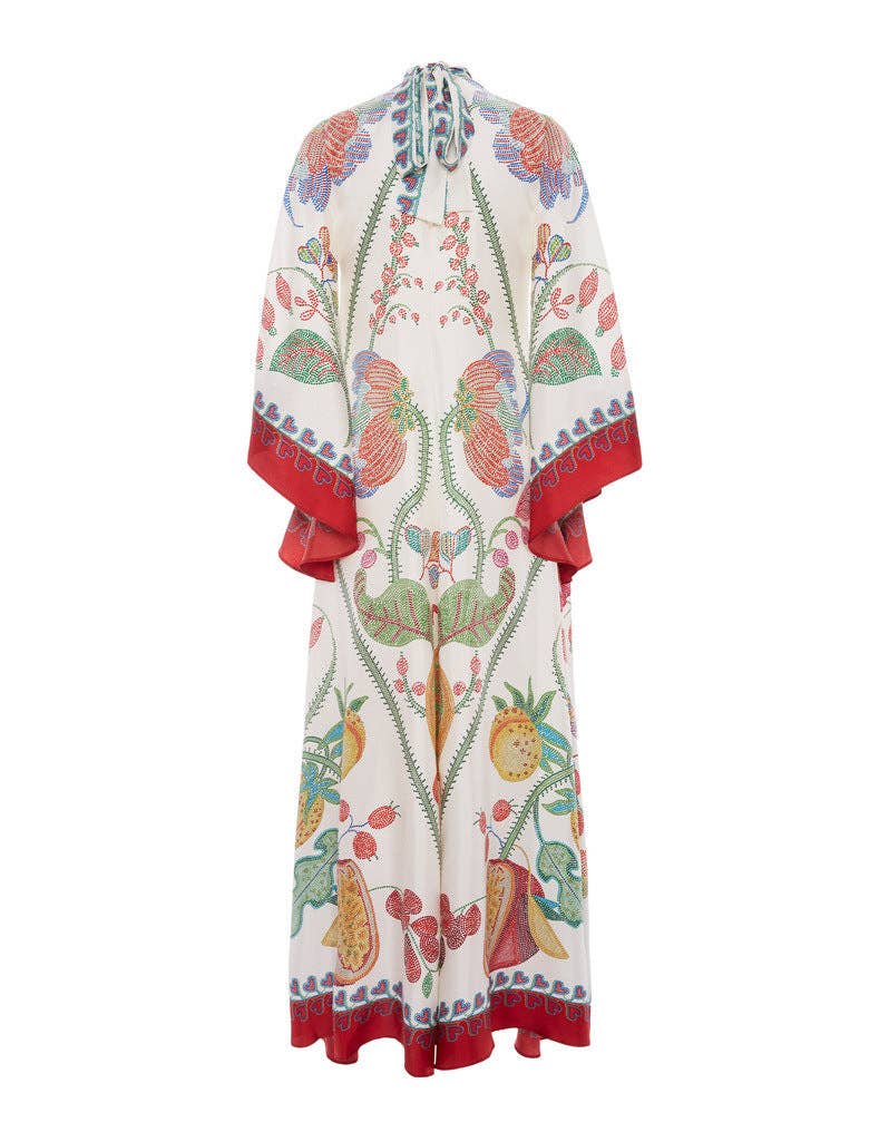 Vintage Style Floral Print Kaftan