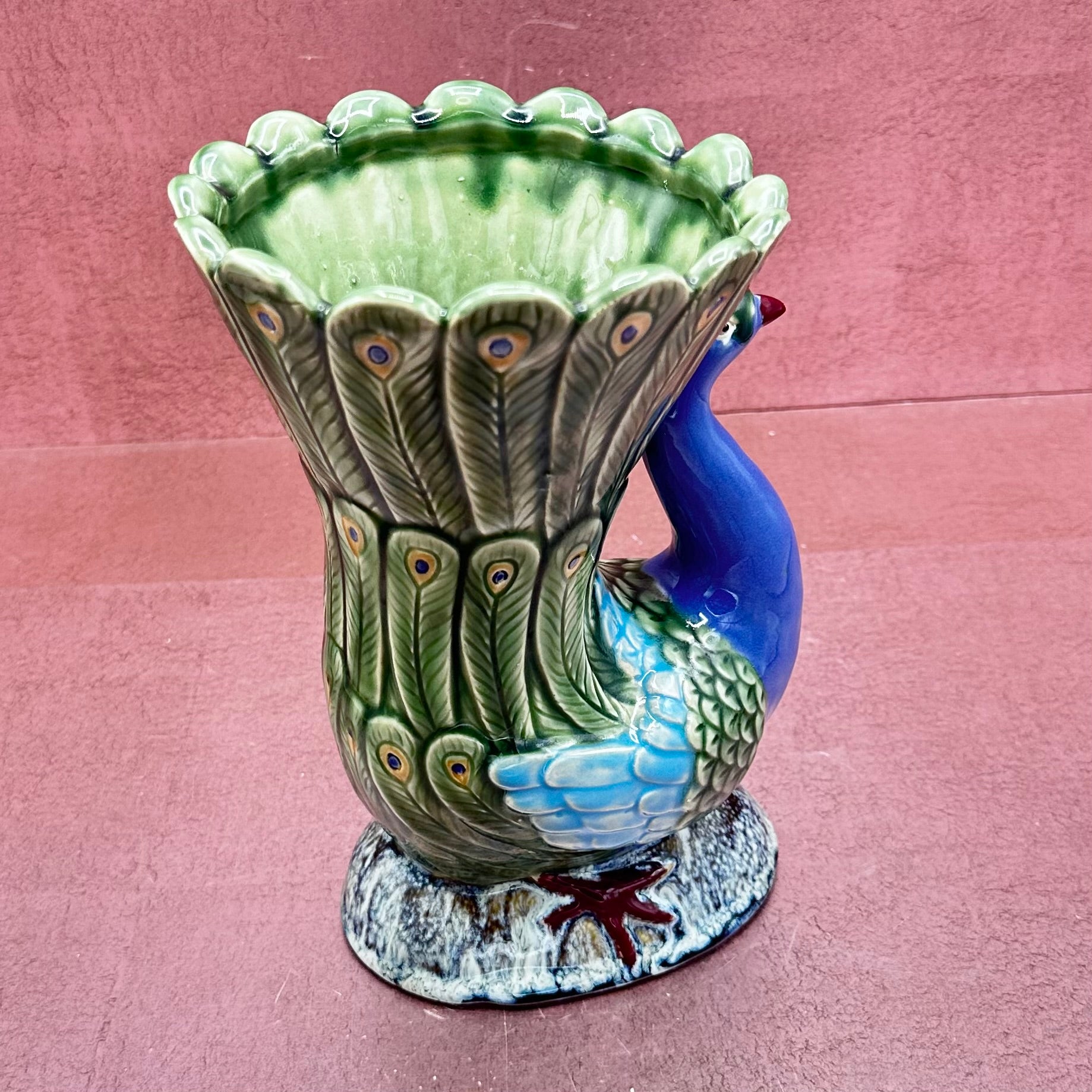 Peacock Vase