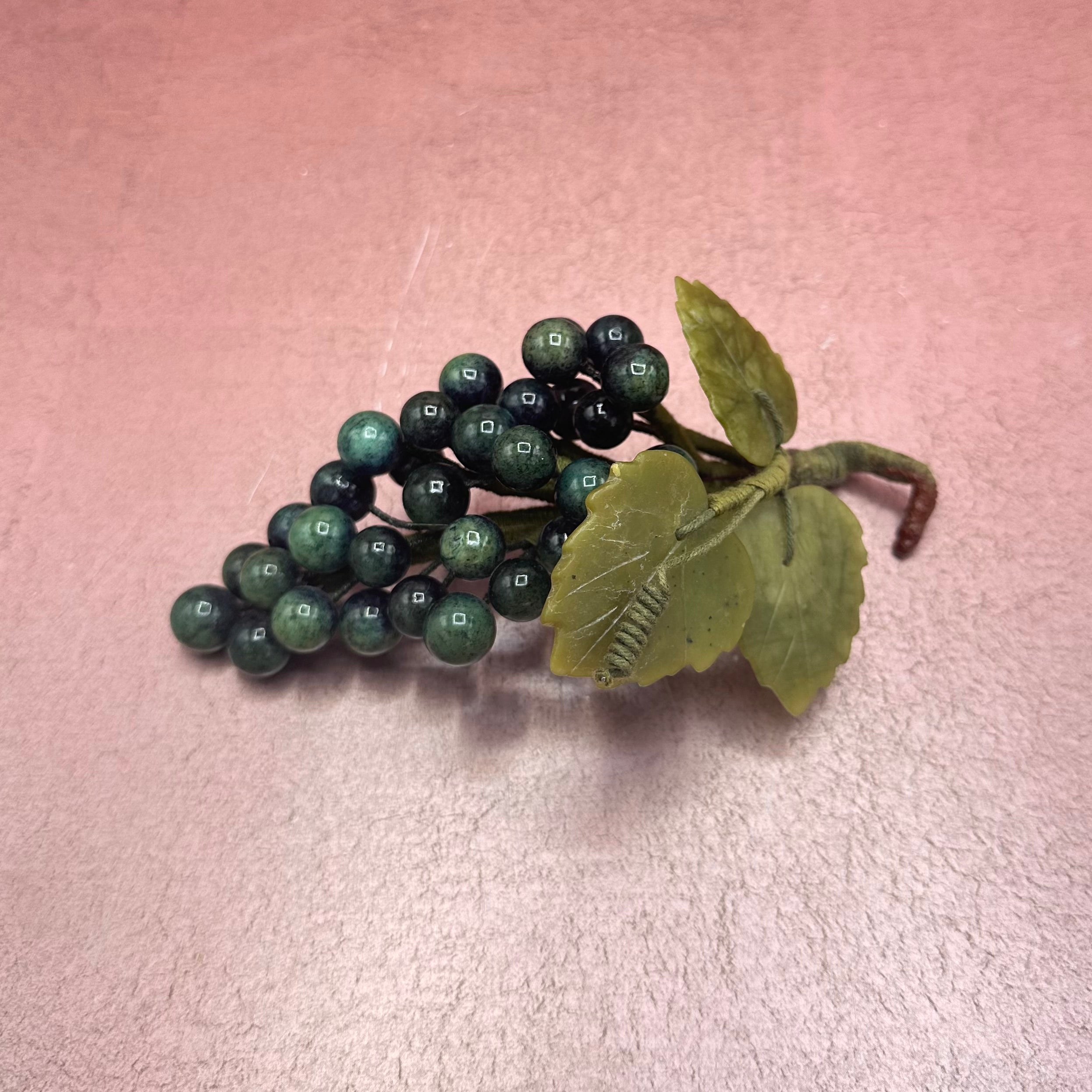 Vintage Green Stone Grapes