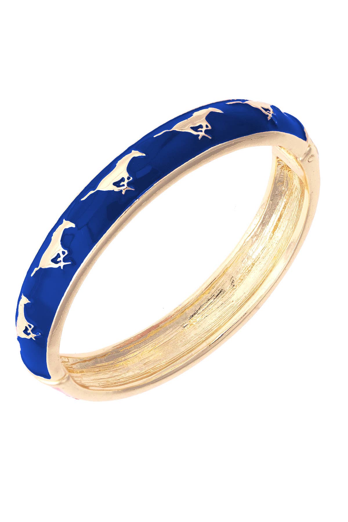 Mustangs Enamel Hinge Bangle
