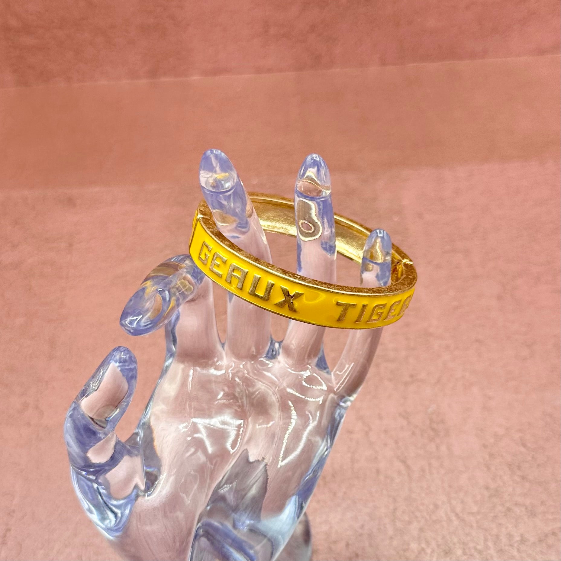 LSU Tigers Enamel Hinge Bangle Yellow