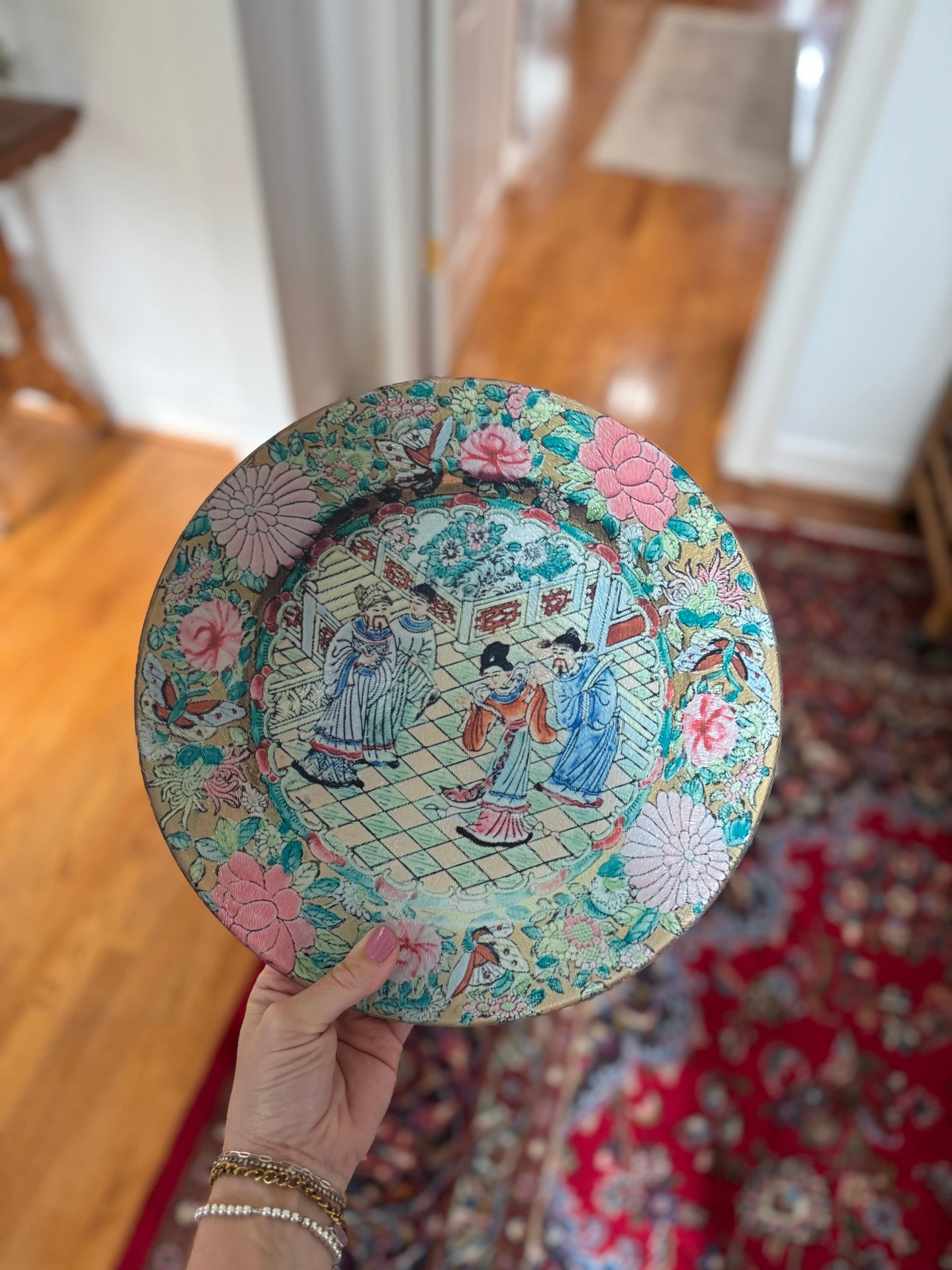 Grandmillennial China Plate Cutting Board