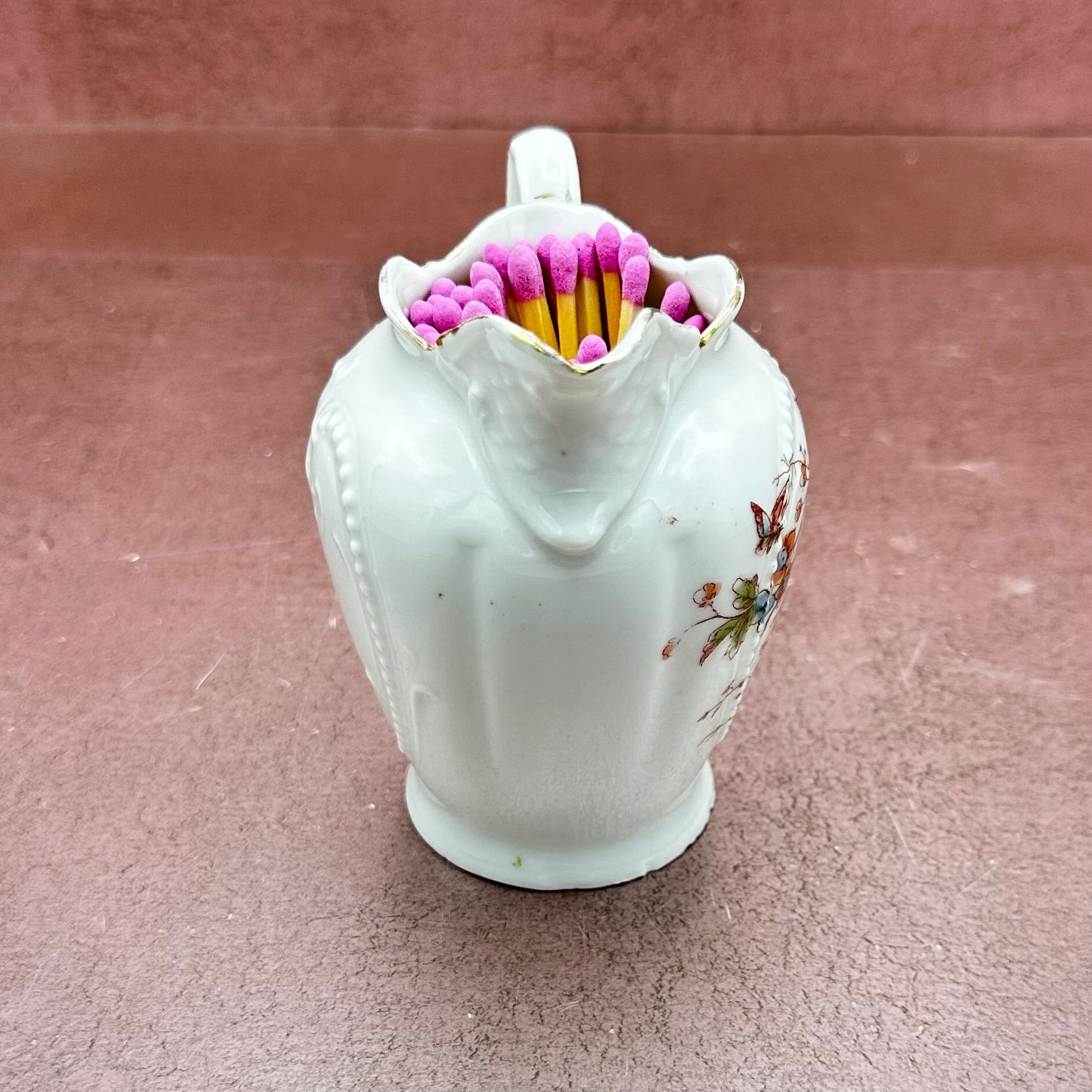 Vintage Floral Creamer Match Striker