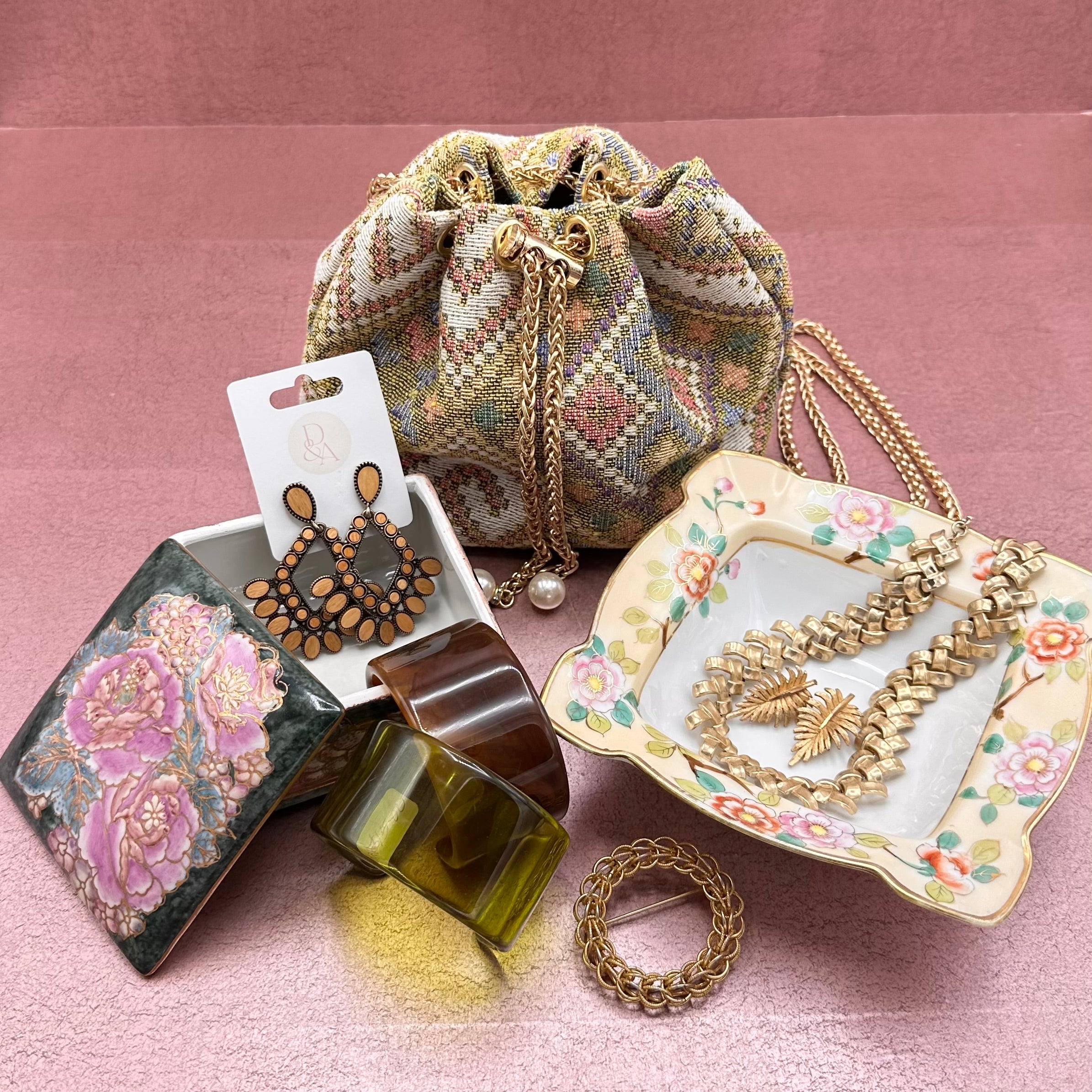 Multicolor Mini Boho Drawstring Handbag