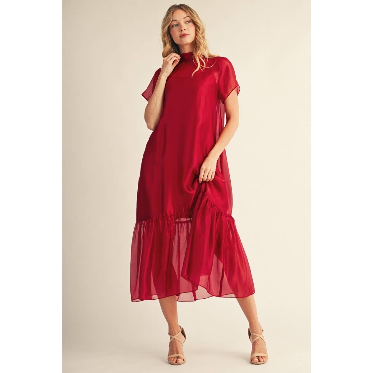Chiffon Midi Dress