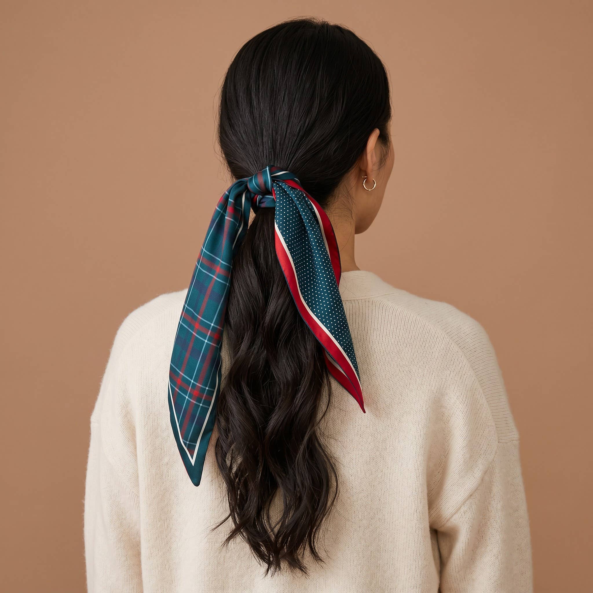 Twirl Scarf Evergreen Plaid