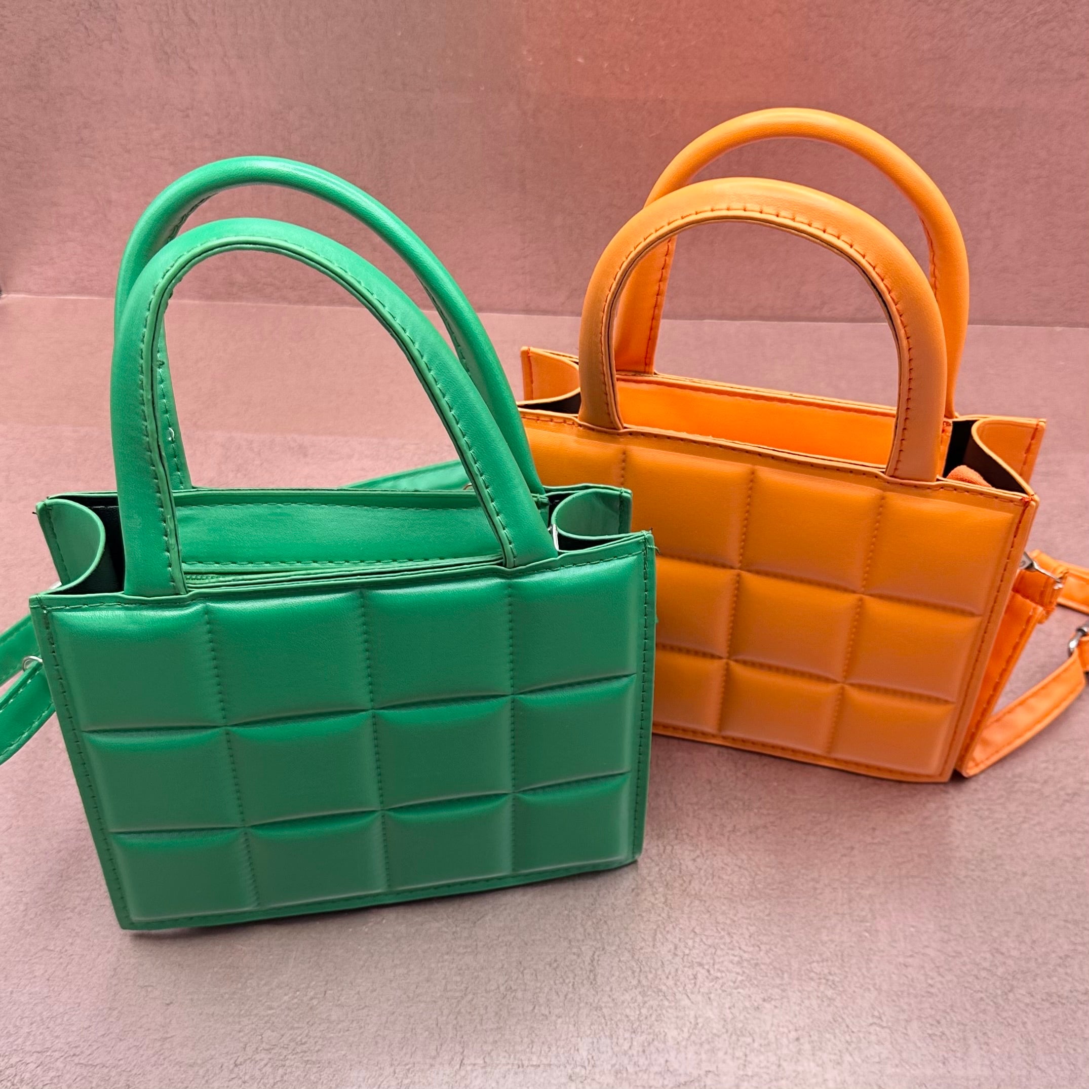 Mini Quilted Square Handbag