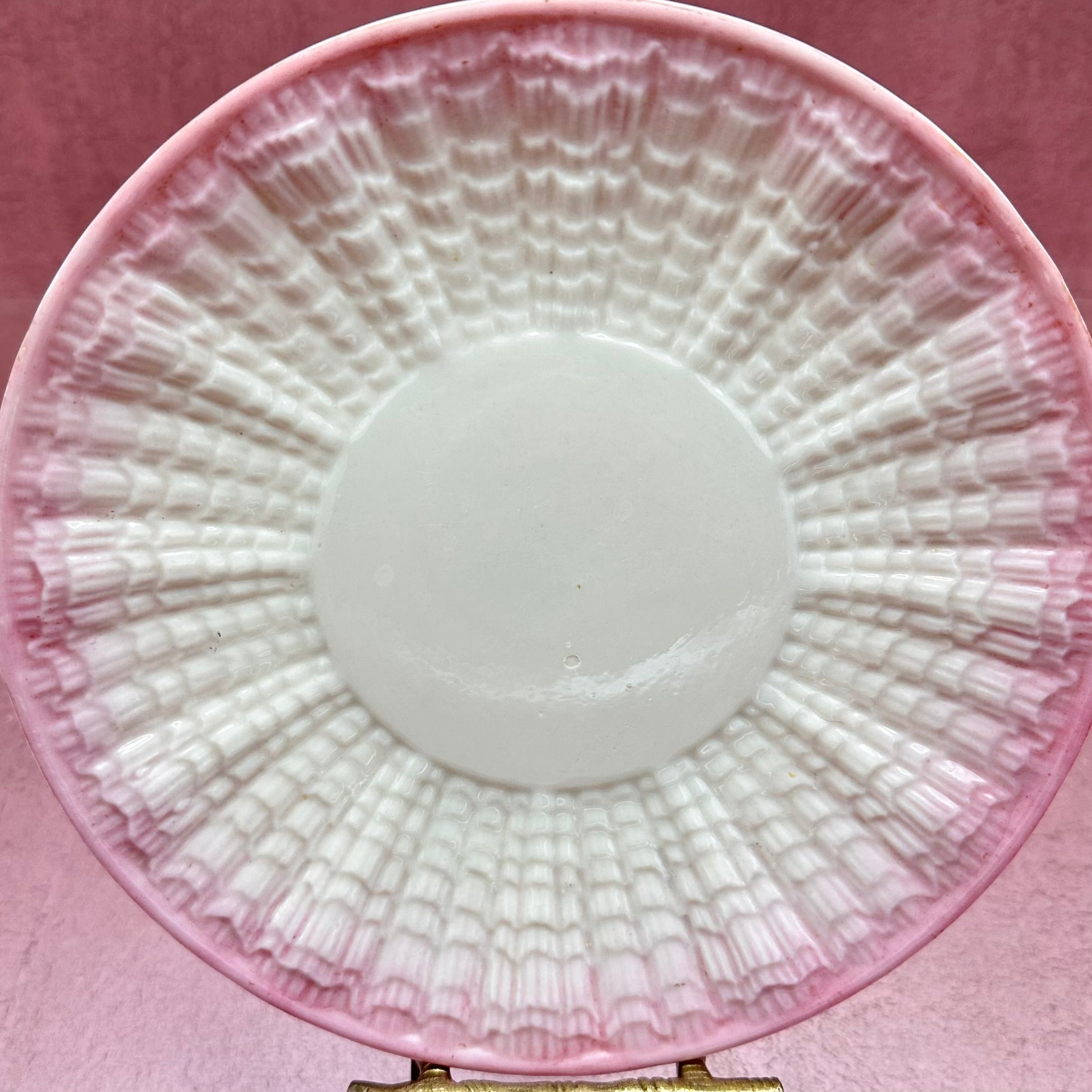 Pink & Cream Shell Plate