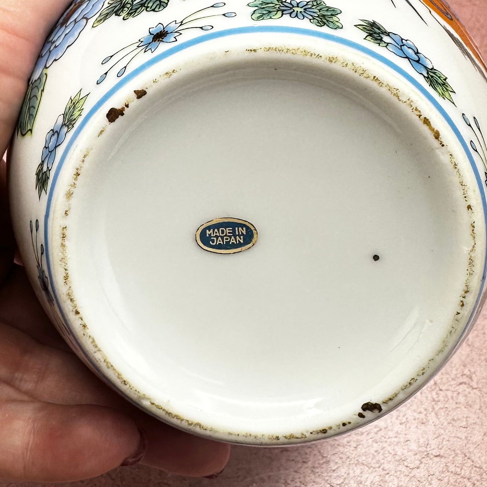 Takahashi Blue & Green Bird Ginger Jar