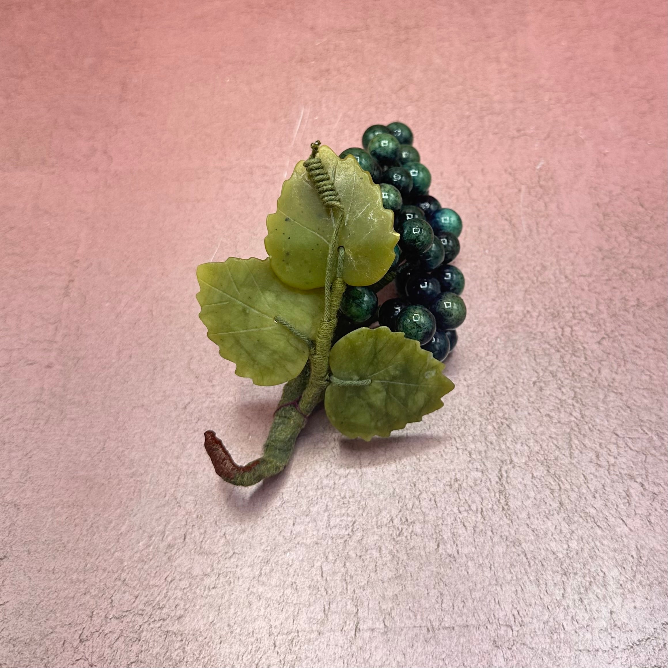 Vintage Green Stone Grapes