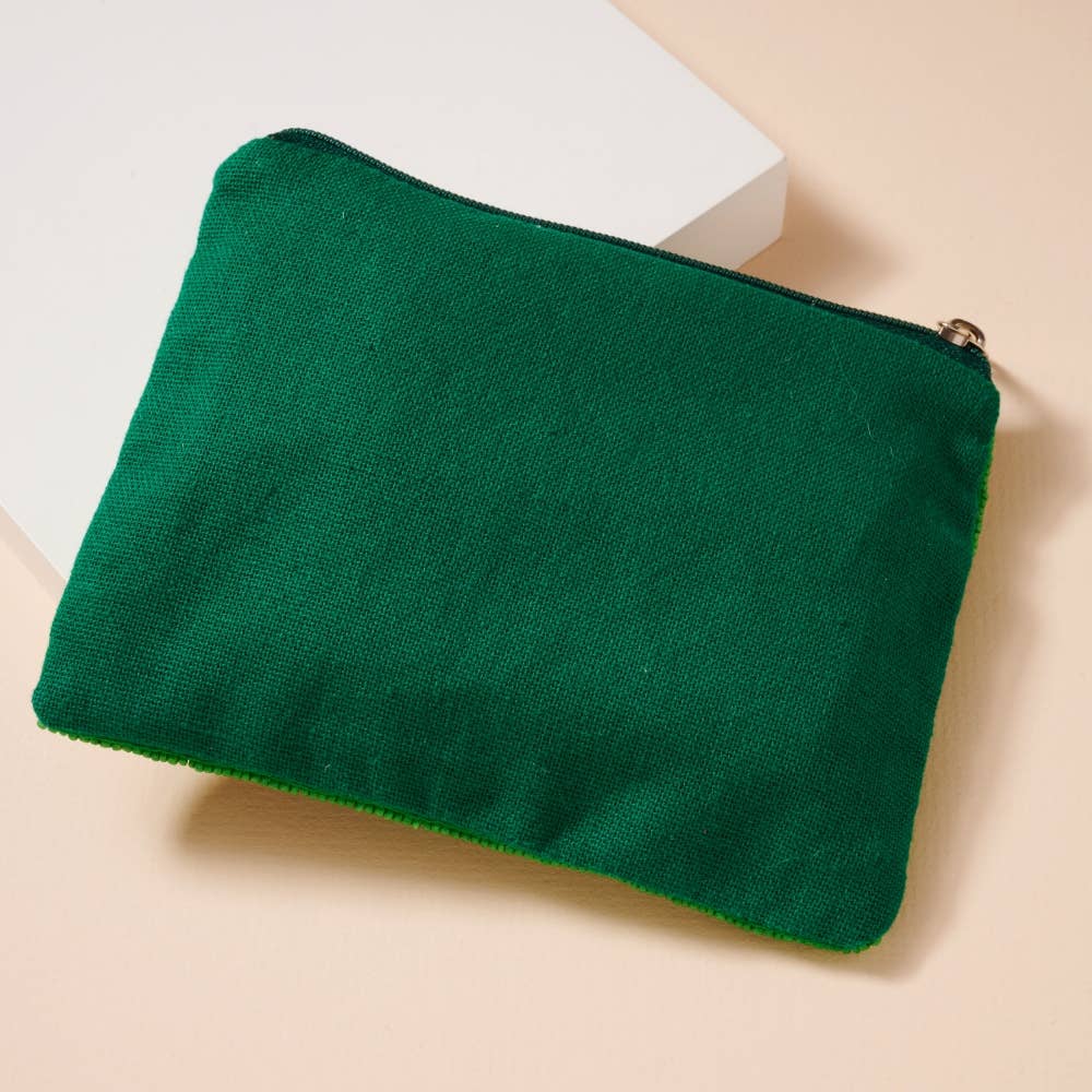 Pink Football Coin Purse