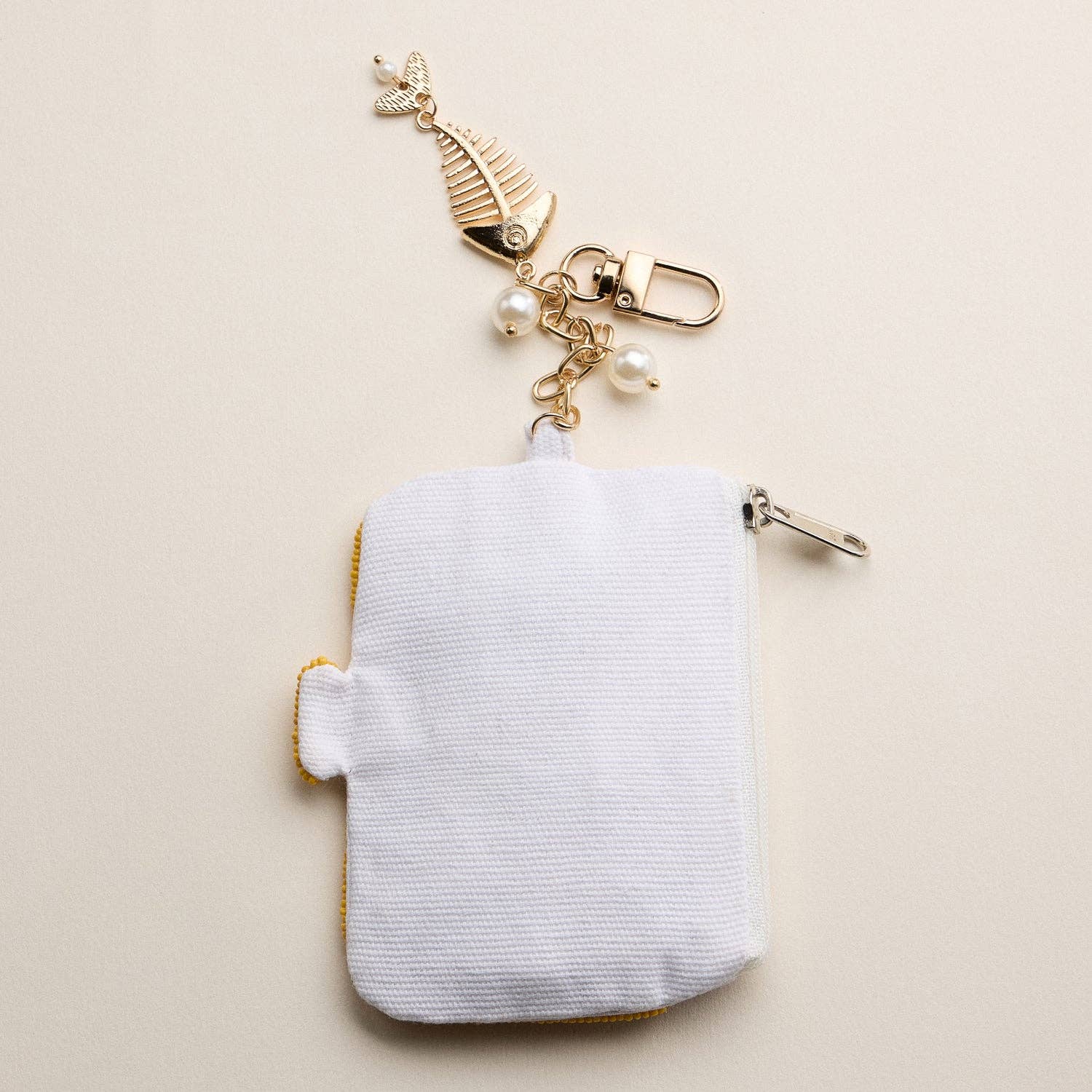 Beaded Sardine Coin Purse Keychain