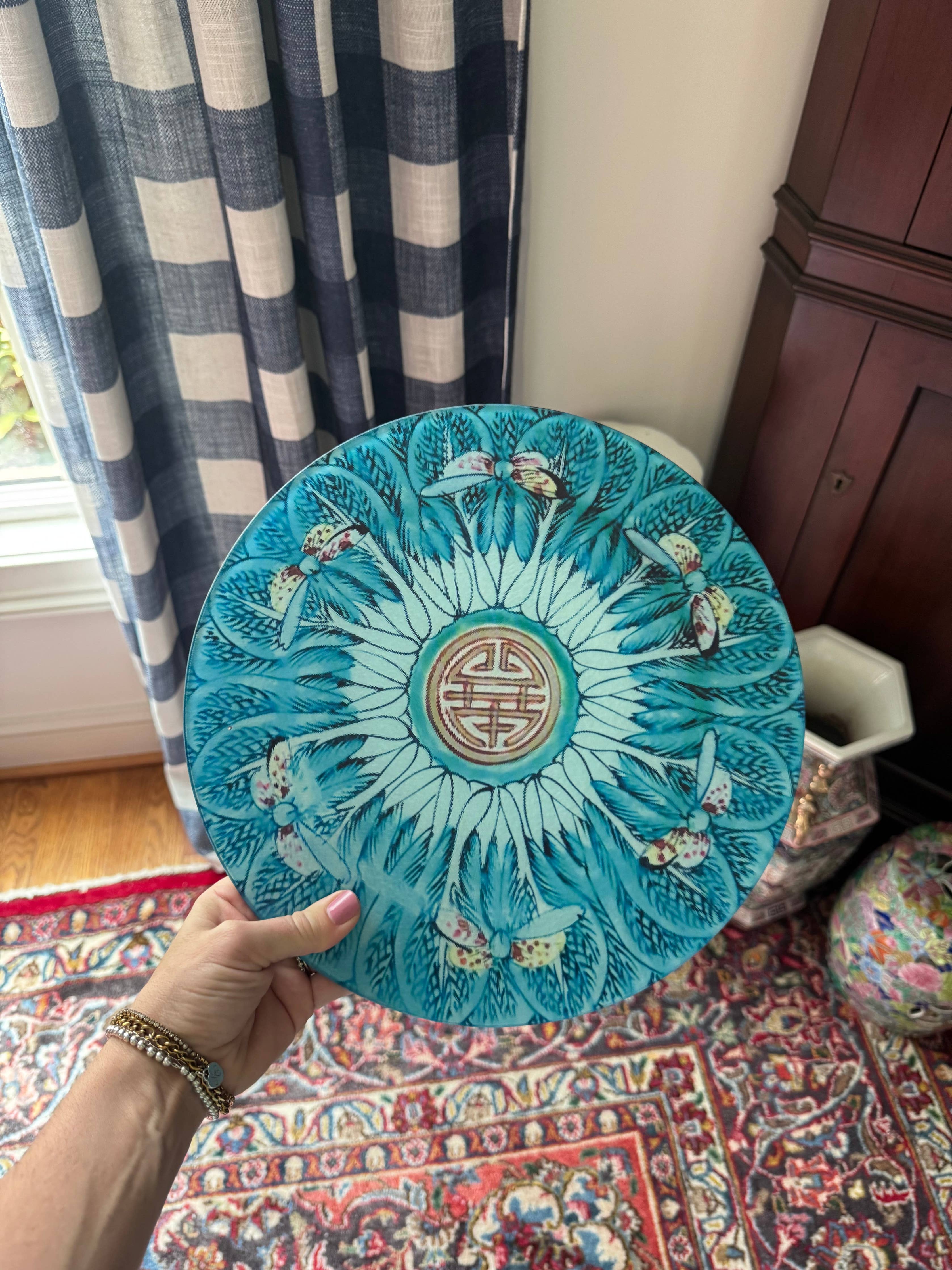 Grandmillennial China Plate Cutting Board