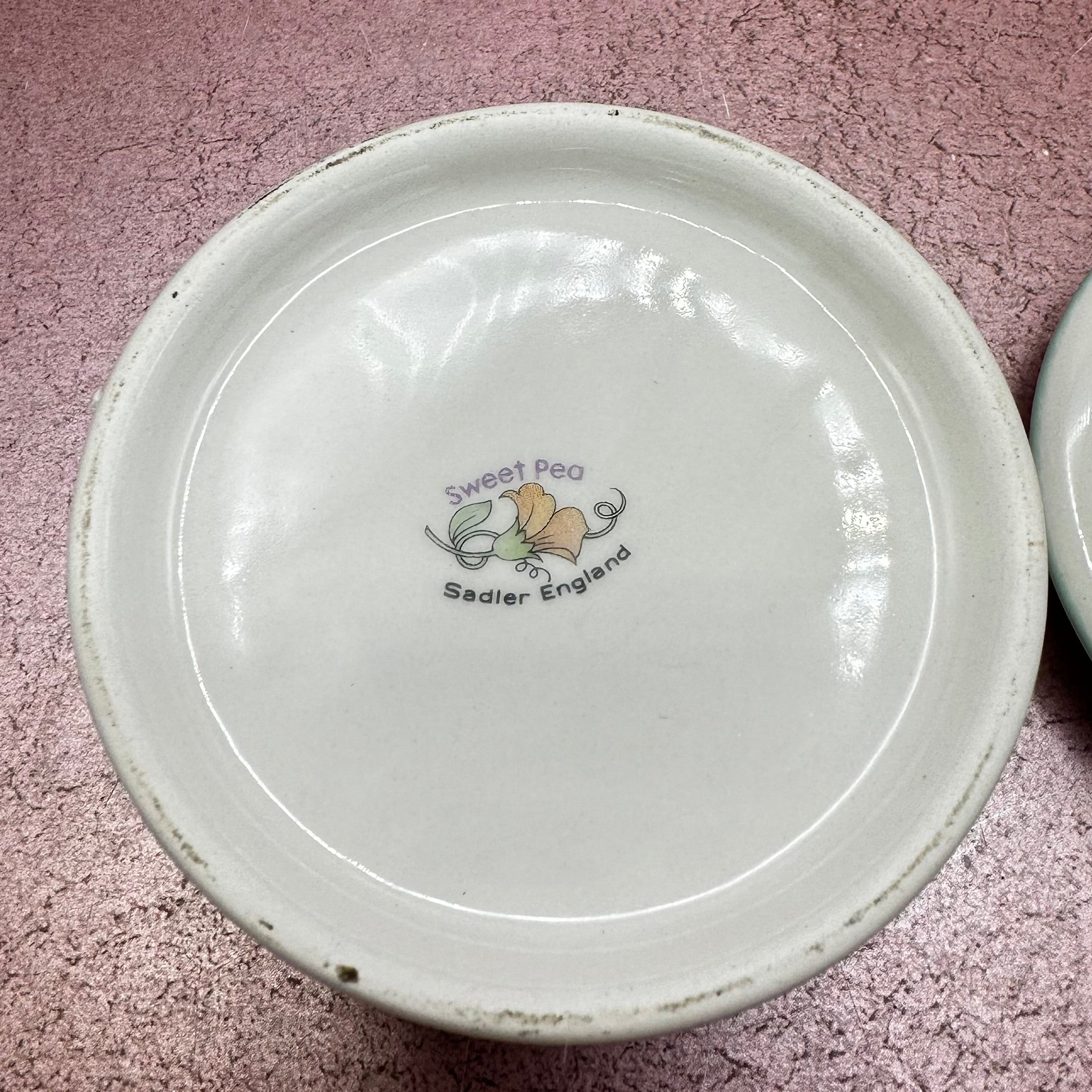 Pastel Floral Lidded Trinket Dish Round