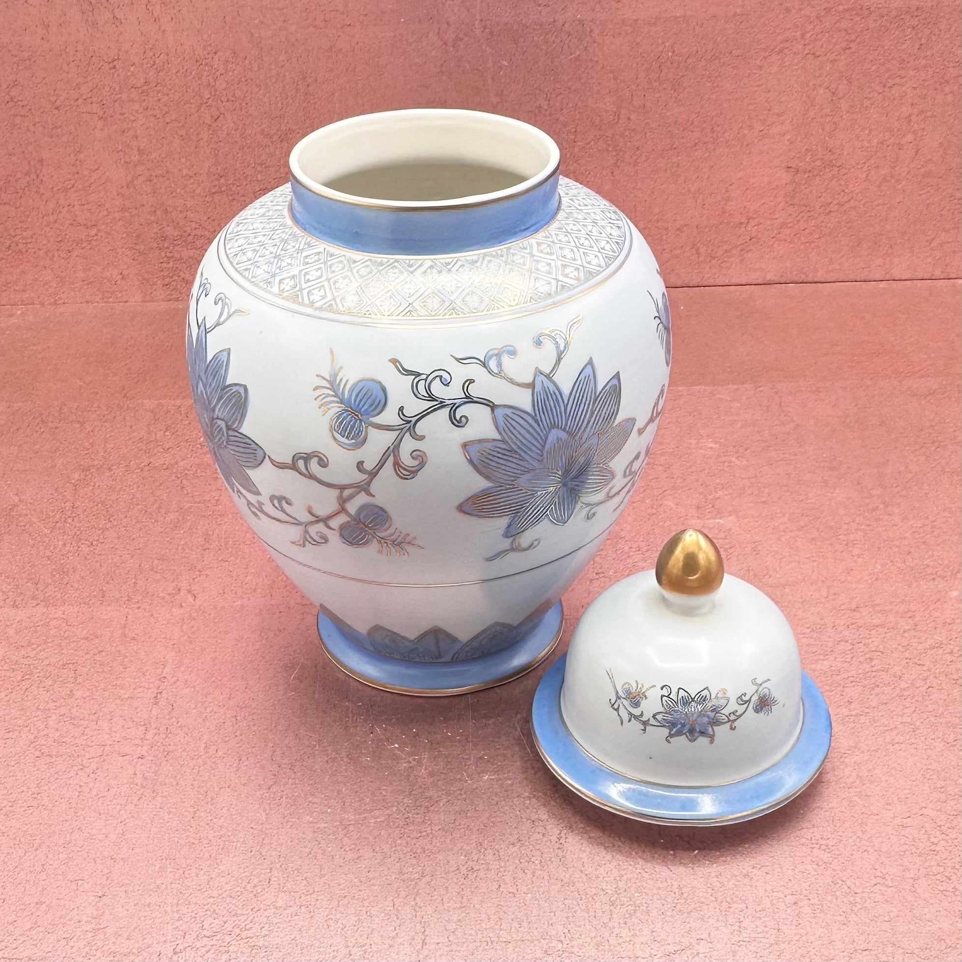 Baby Blue Ginger Jar Andrea by Sadek