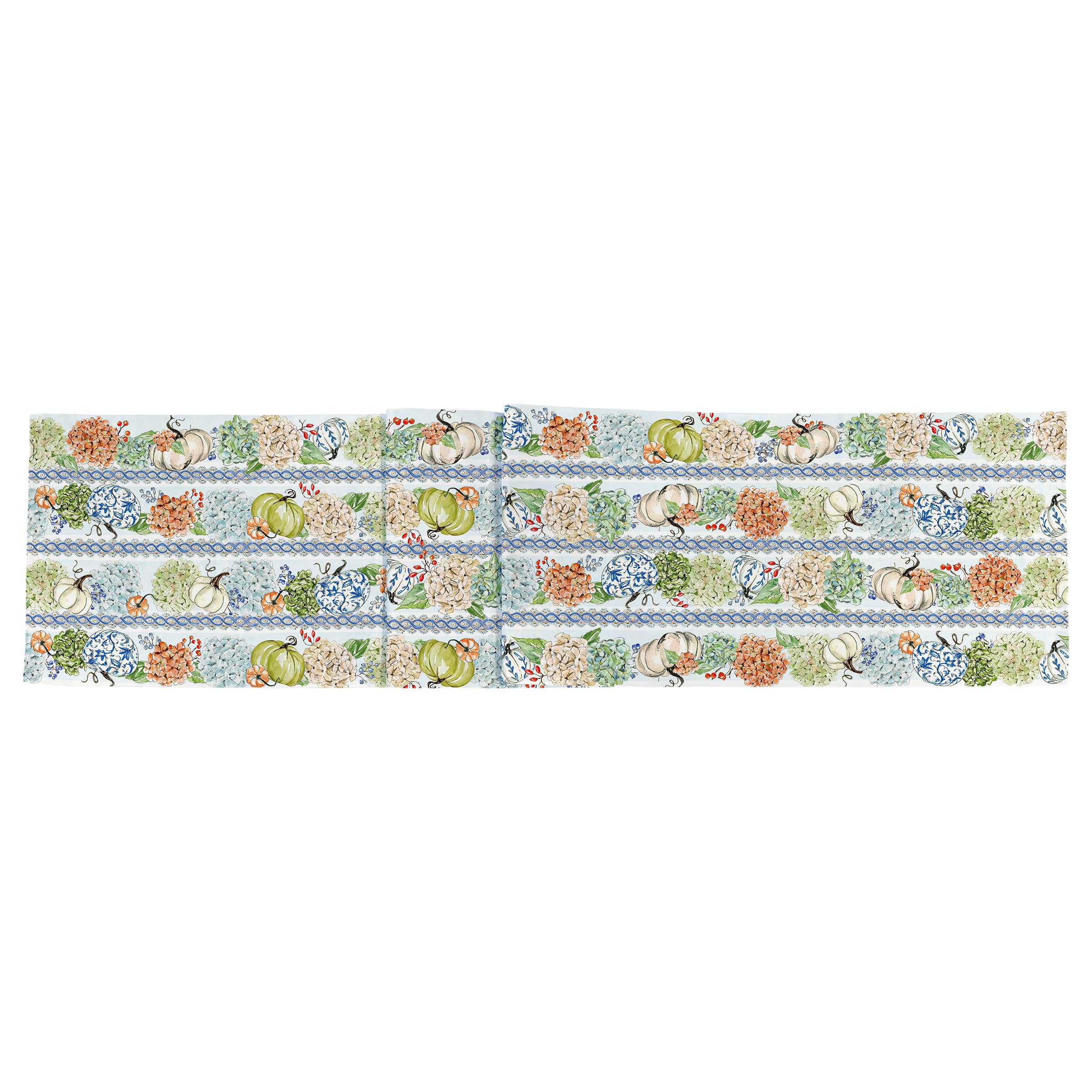 Fall Hydrangea Table Runner Autumn