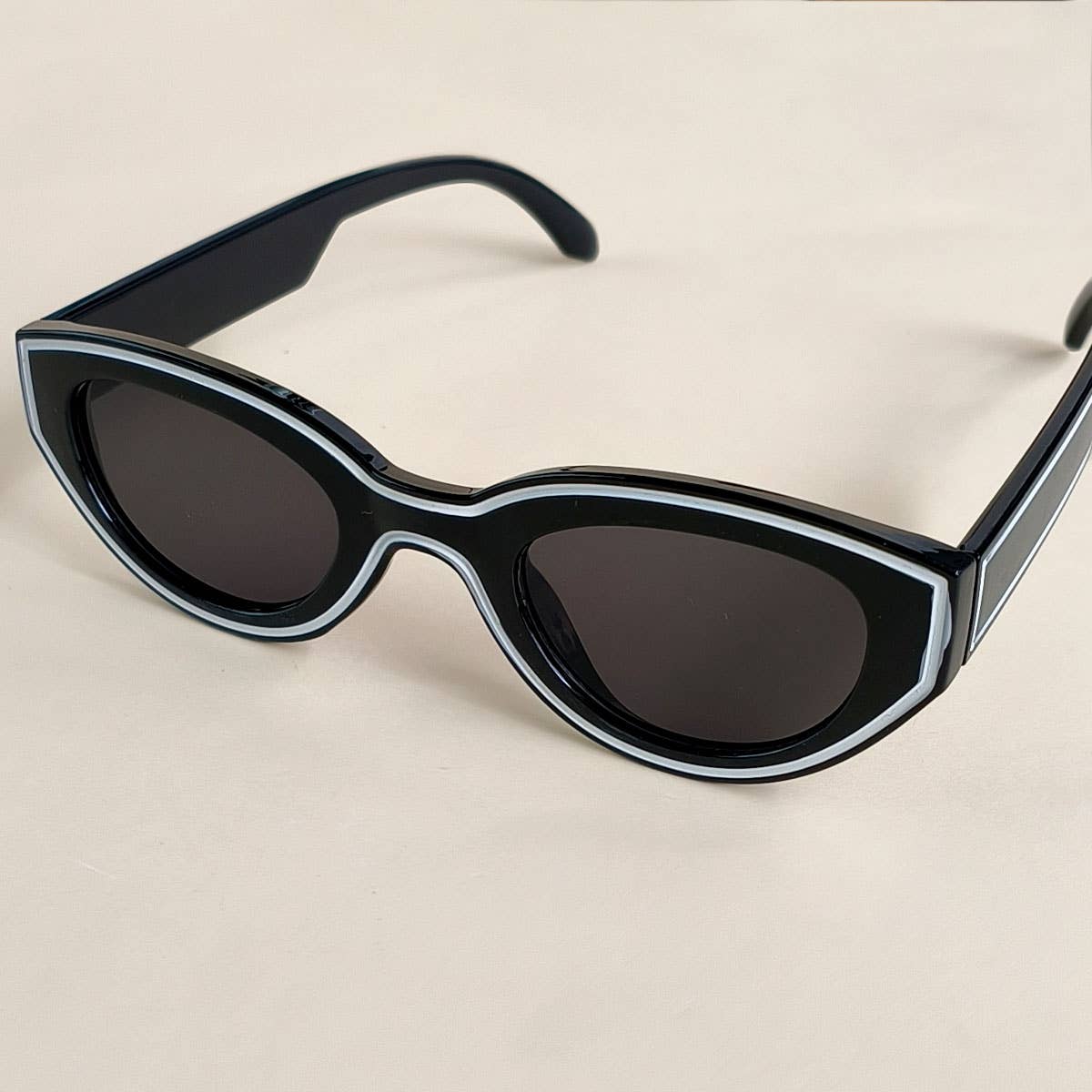 Cat Eye Lined Sunglasses