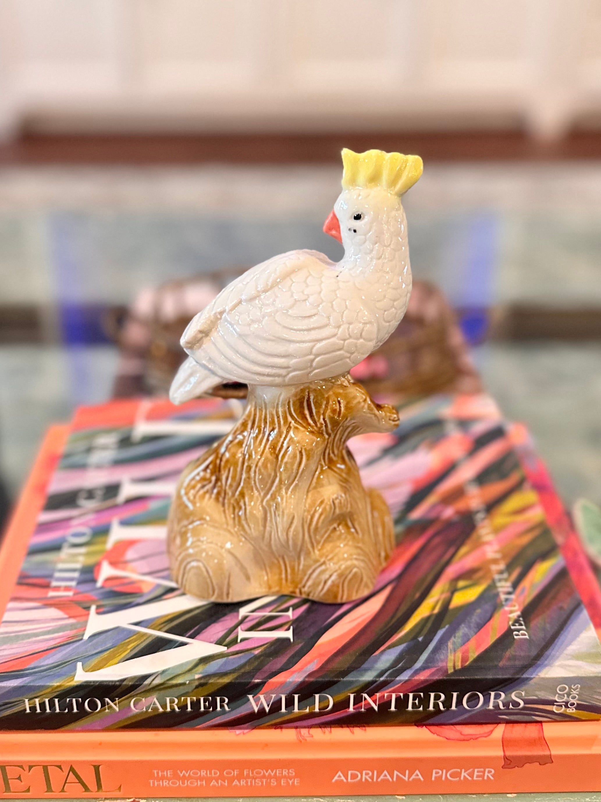 Cockatoo Figurine on Tree