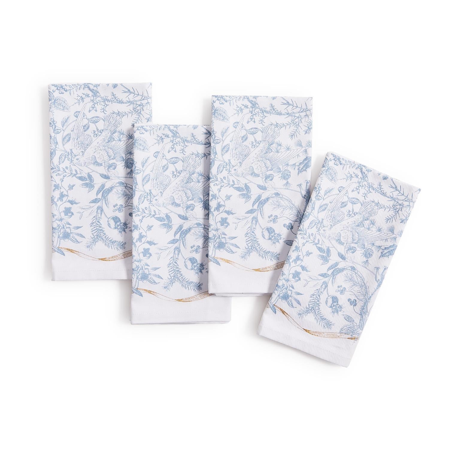 Gilded Cottage Cloth Napkins Set of 4