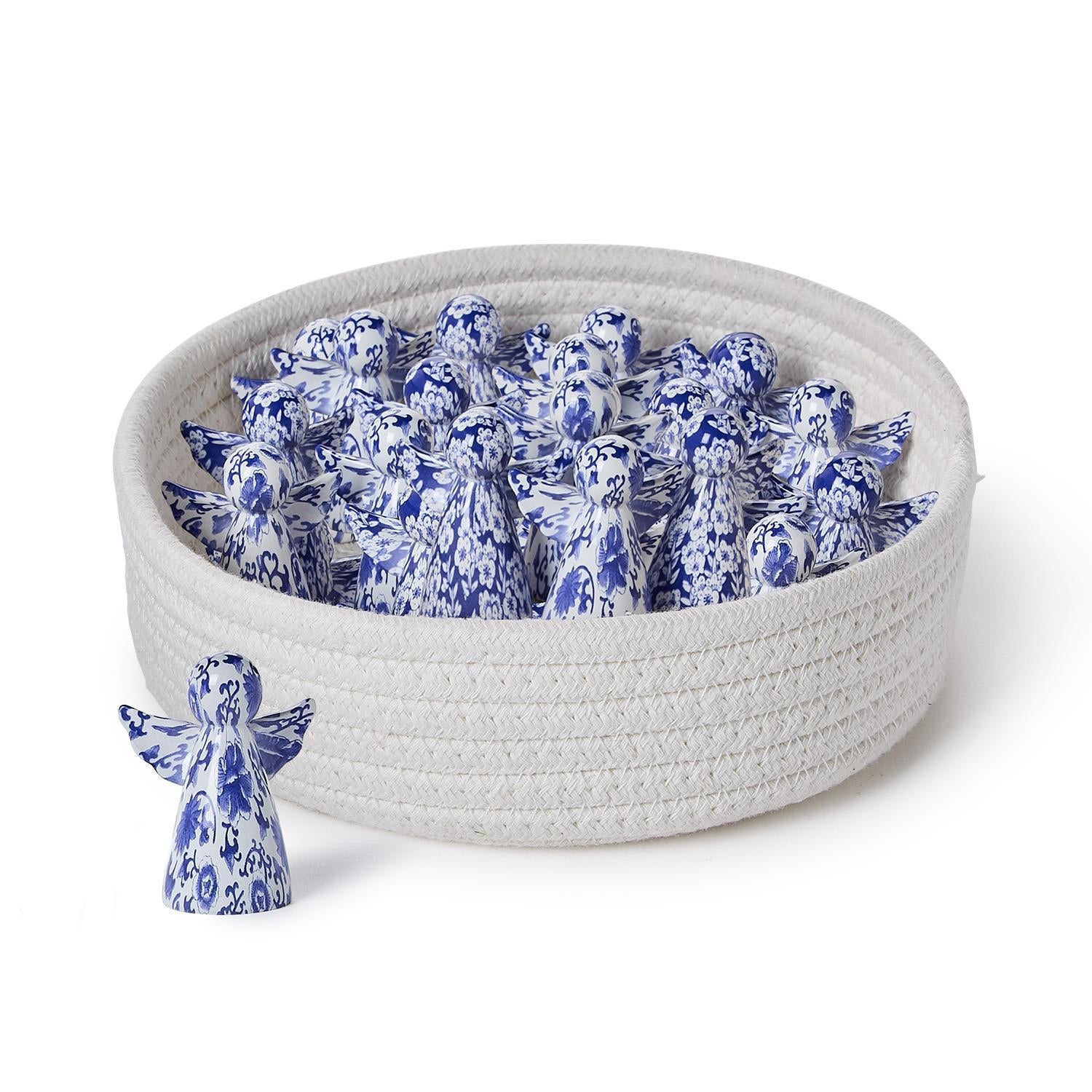 Blue & White Angel Figurine