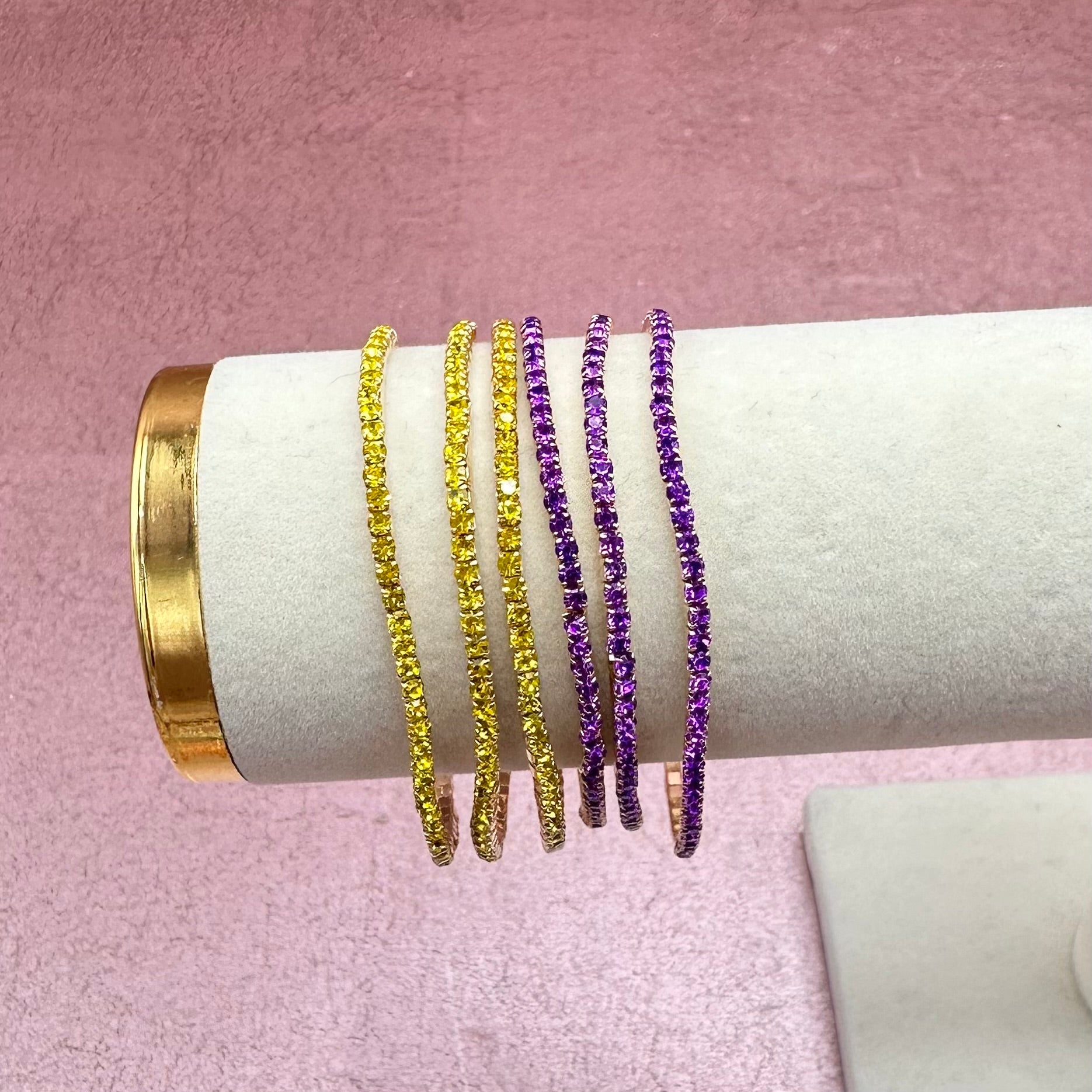 Rhinestone Gameday/Spirit Bracelet Stacks