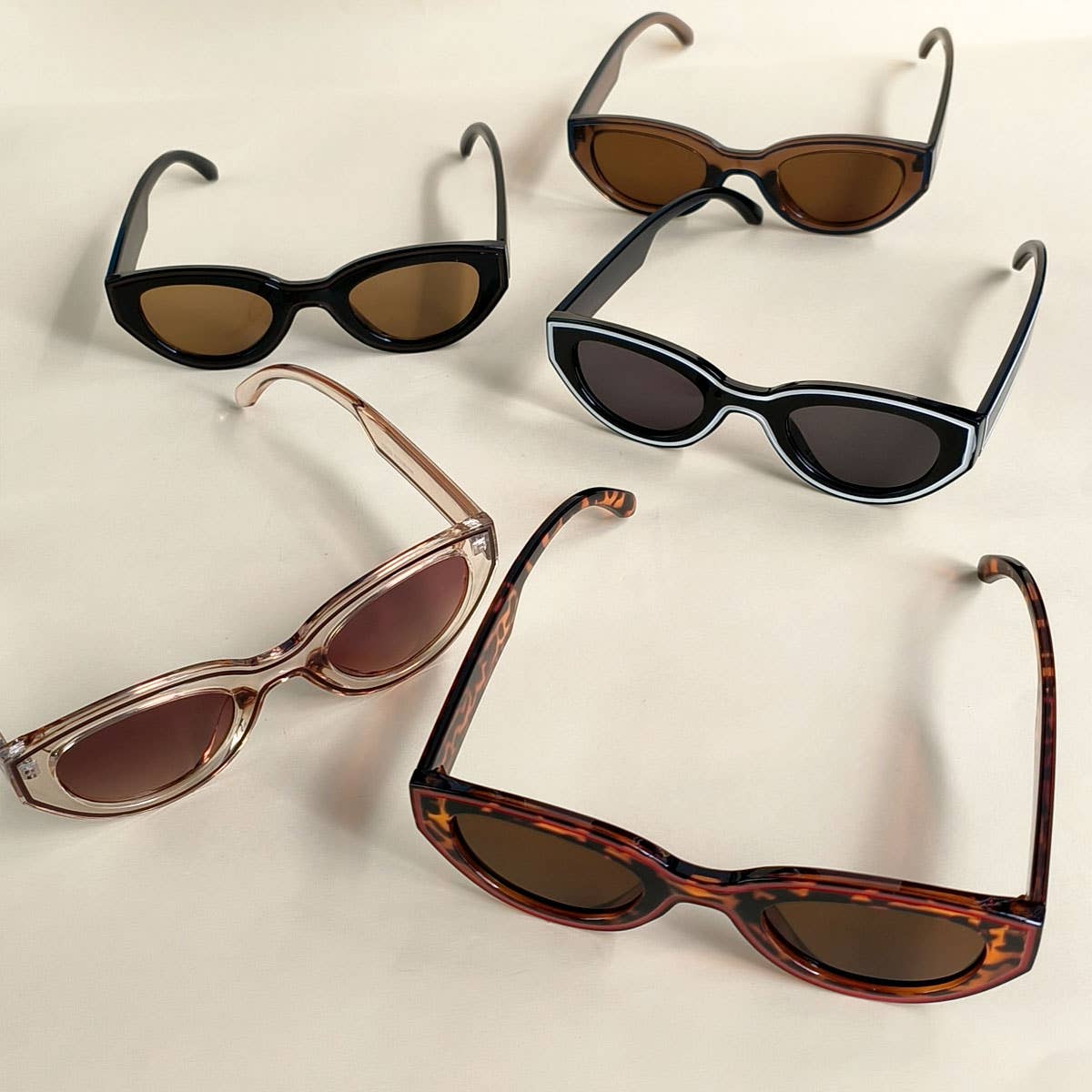 Cat Eye Lined Sunglasses