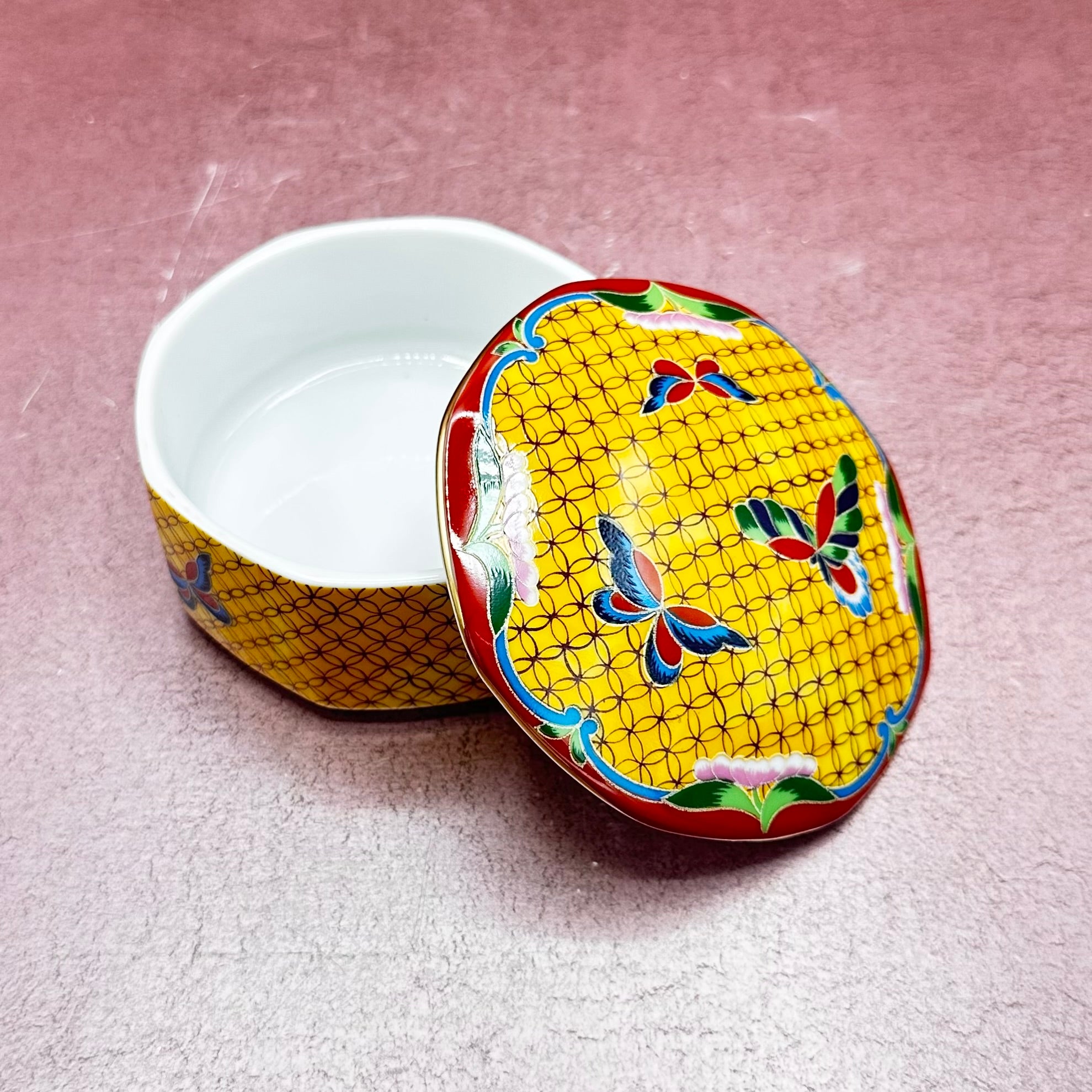 Gold Takahashi Butterfly Lidded Trinket Dish