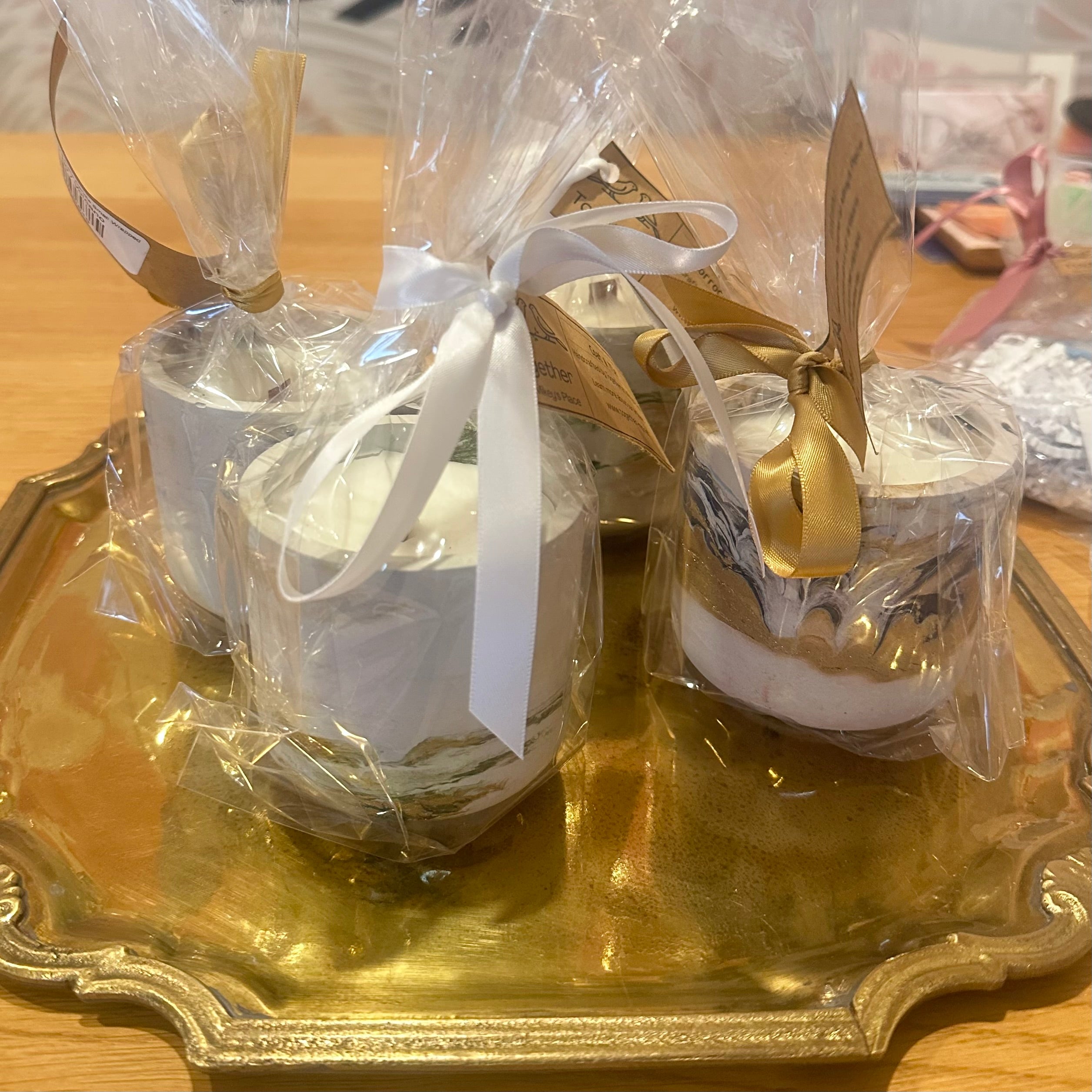 Brass Square Scrolled Edge Tray