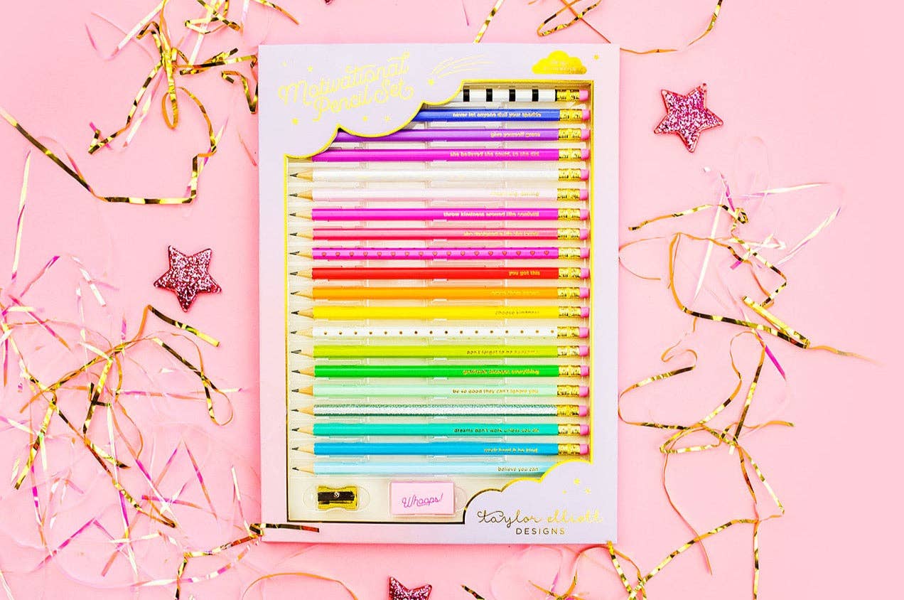 Motivational Pencil Set 22 Pcs