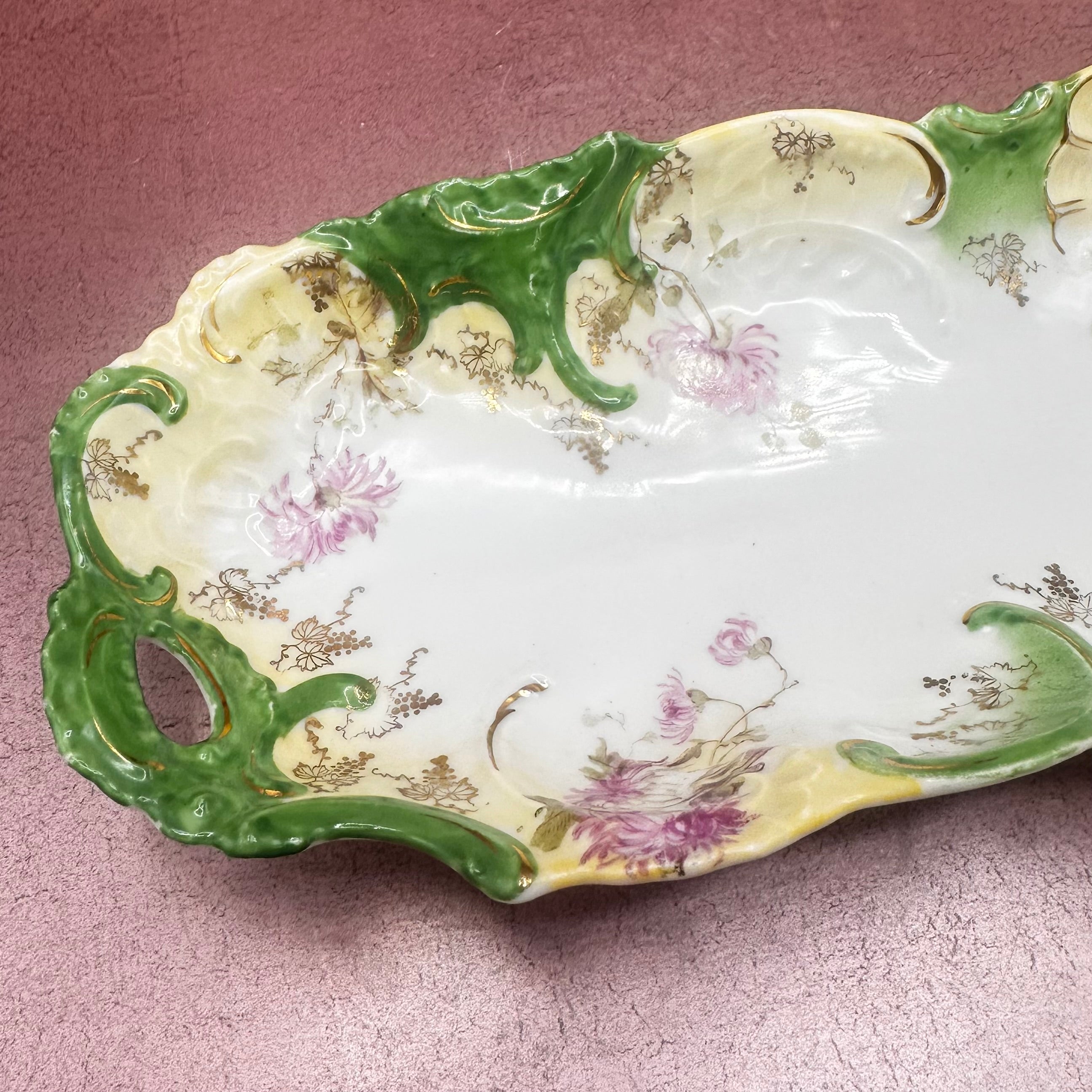 Vintage Weimar Green Serving Tray