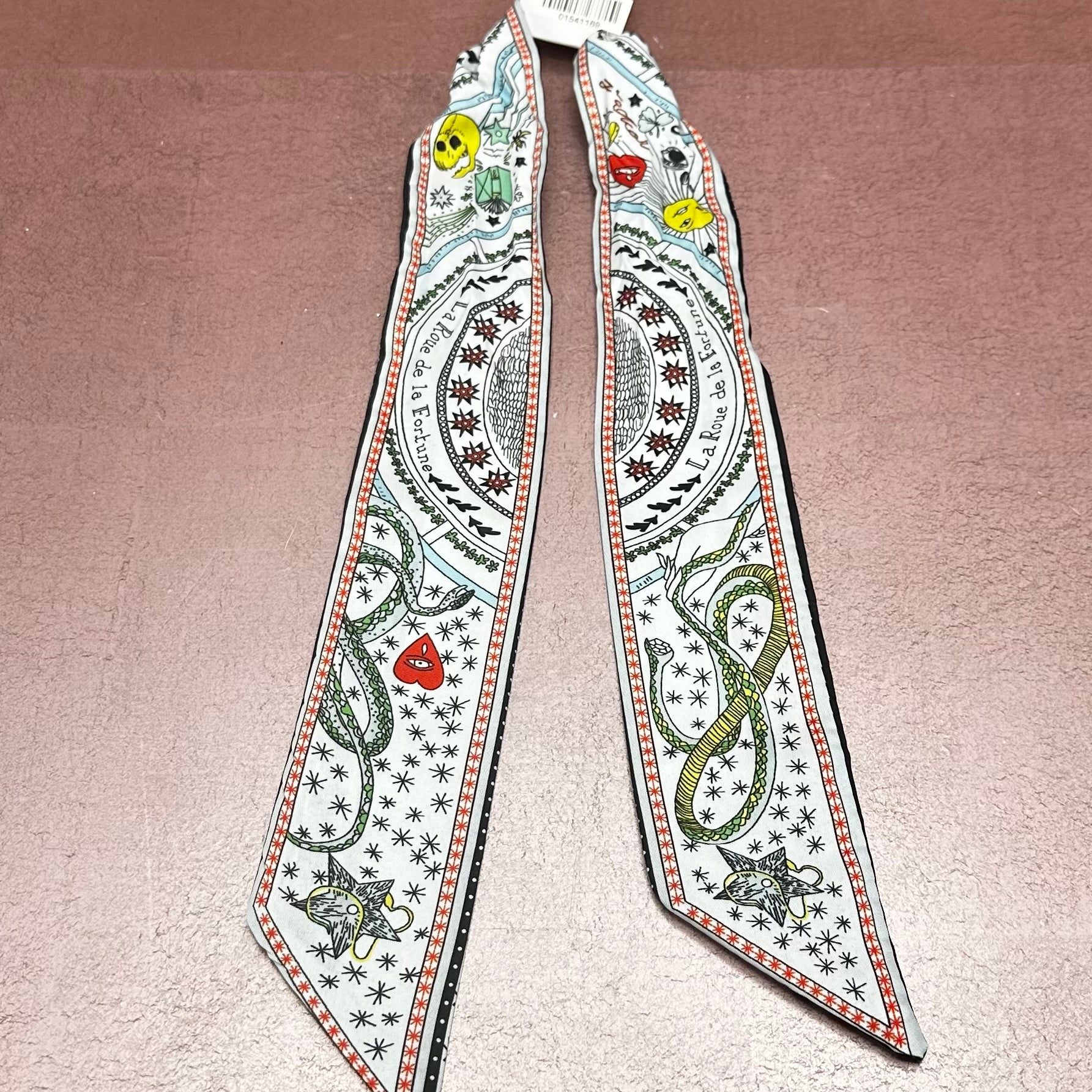 Le Monde Print Twilly Scarf