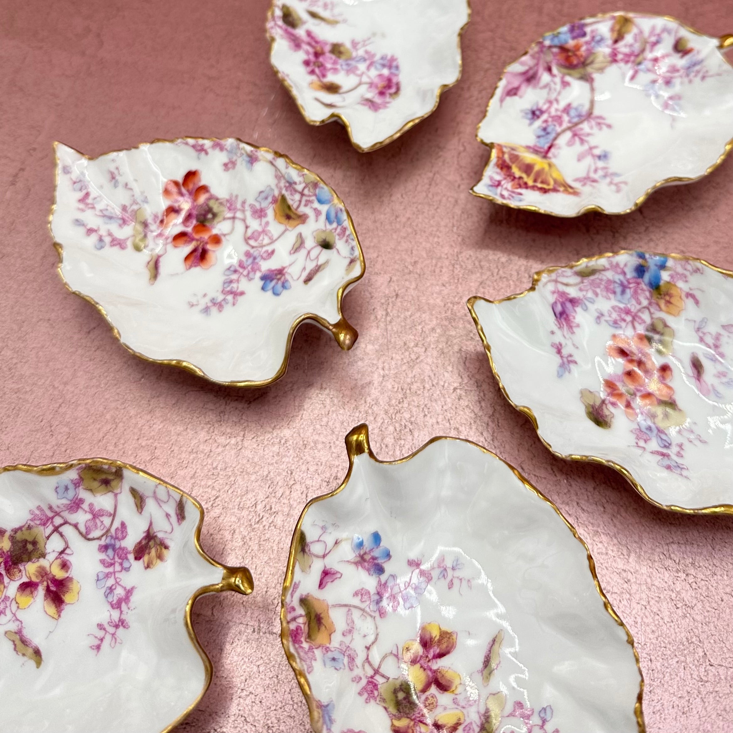 French Limoges Small Leaf Dish