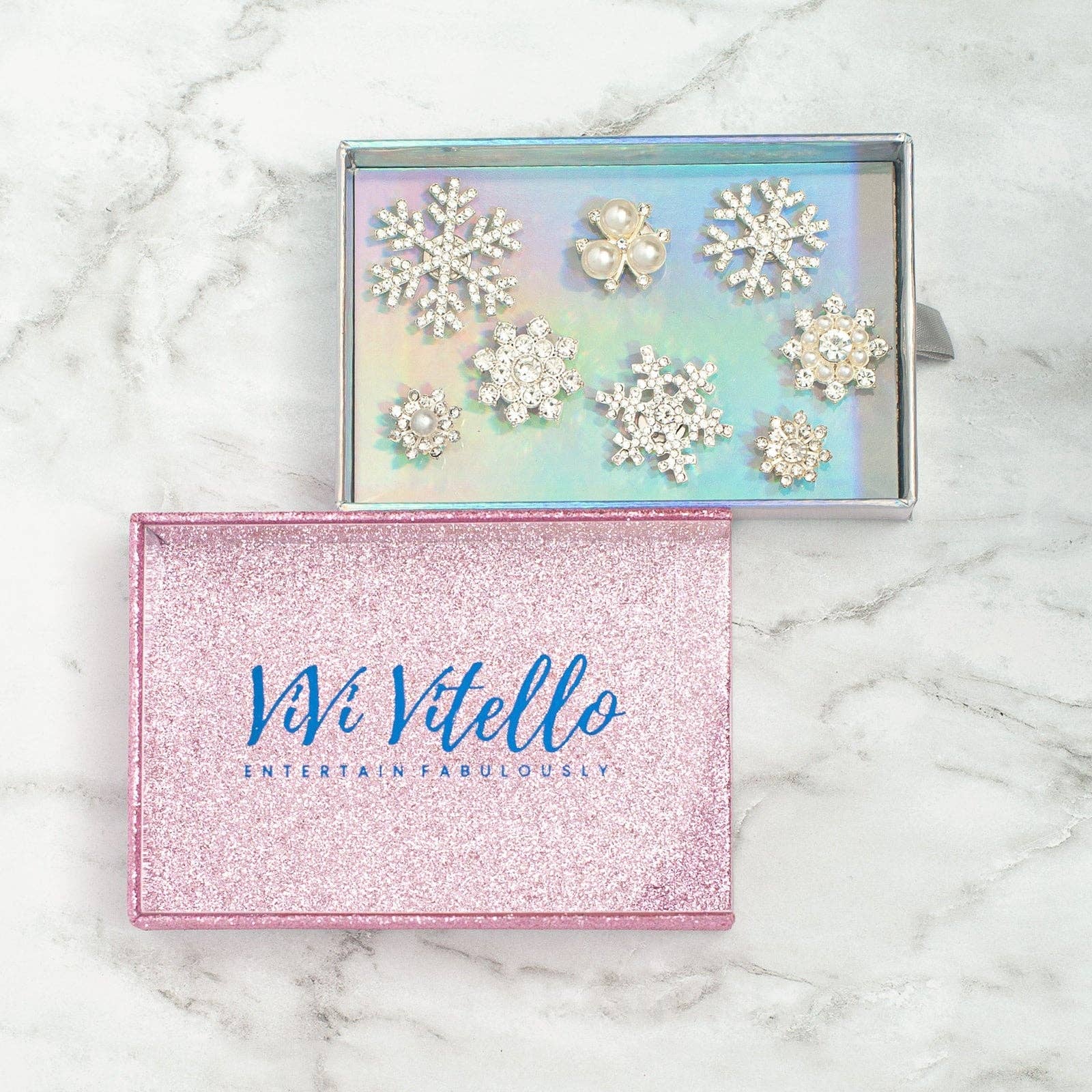 Snowflake Cheers Charms