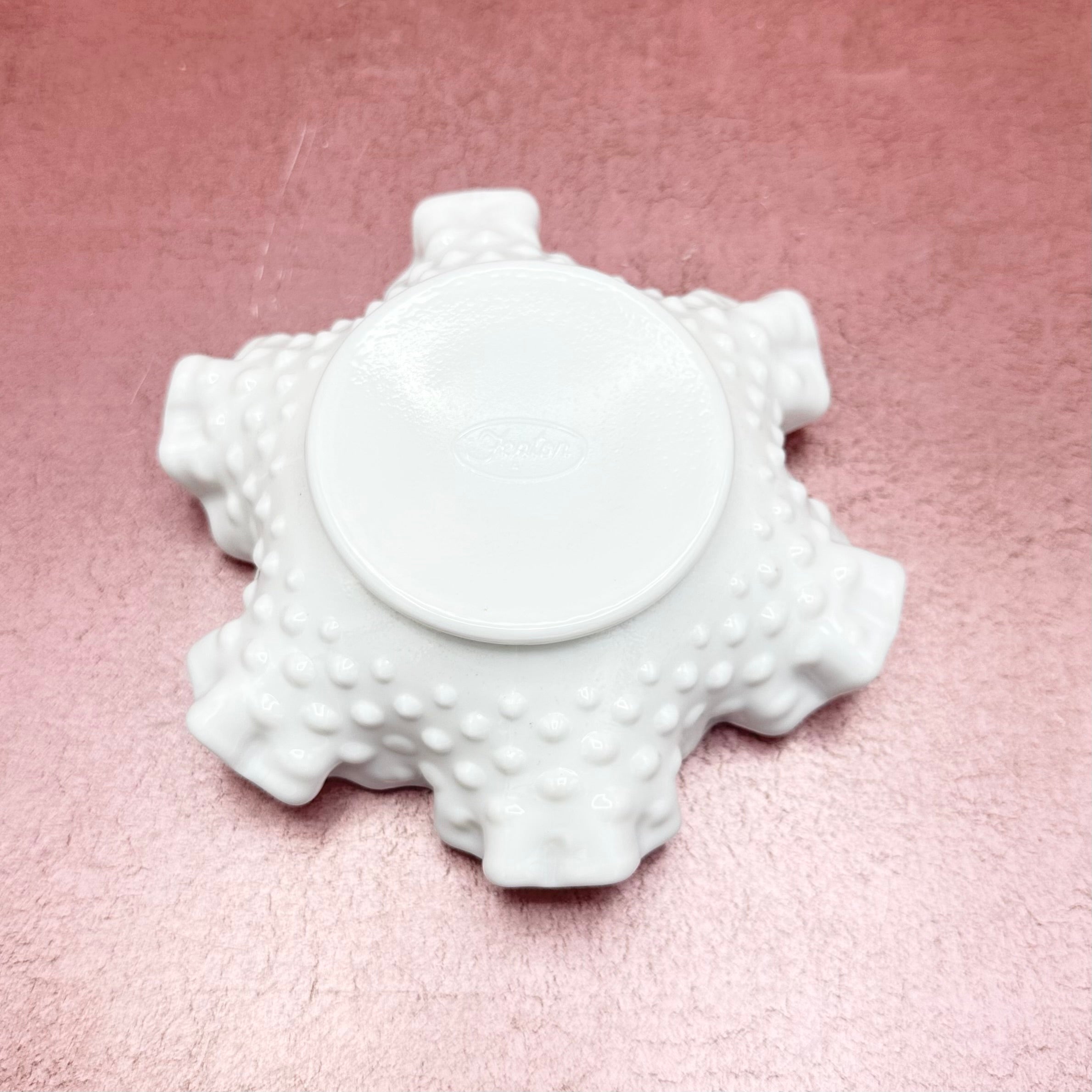 Fenton Milk Glass Hobnail Dish