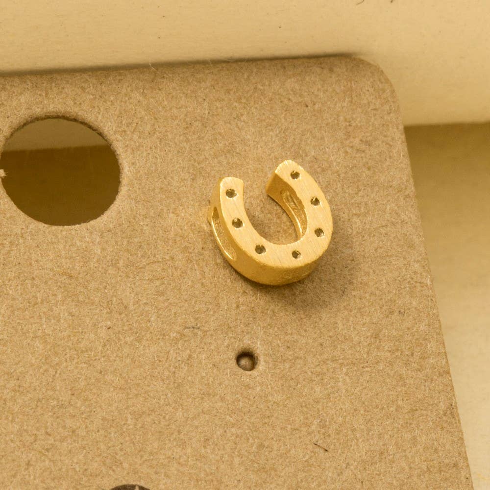 Lucky Horseshoe Stud Earrings