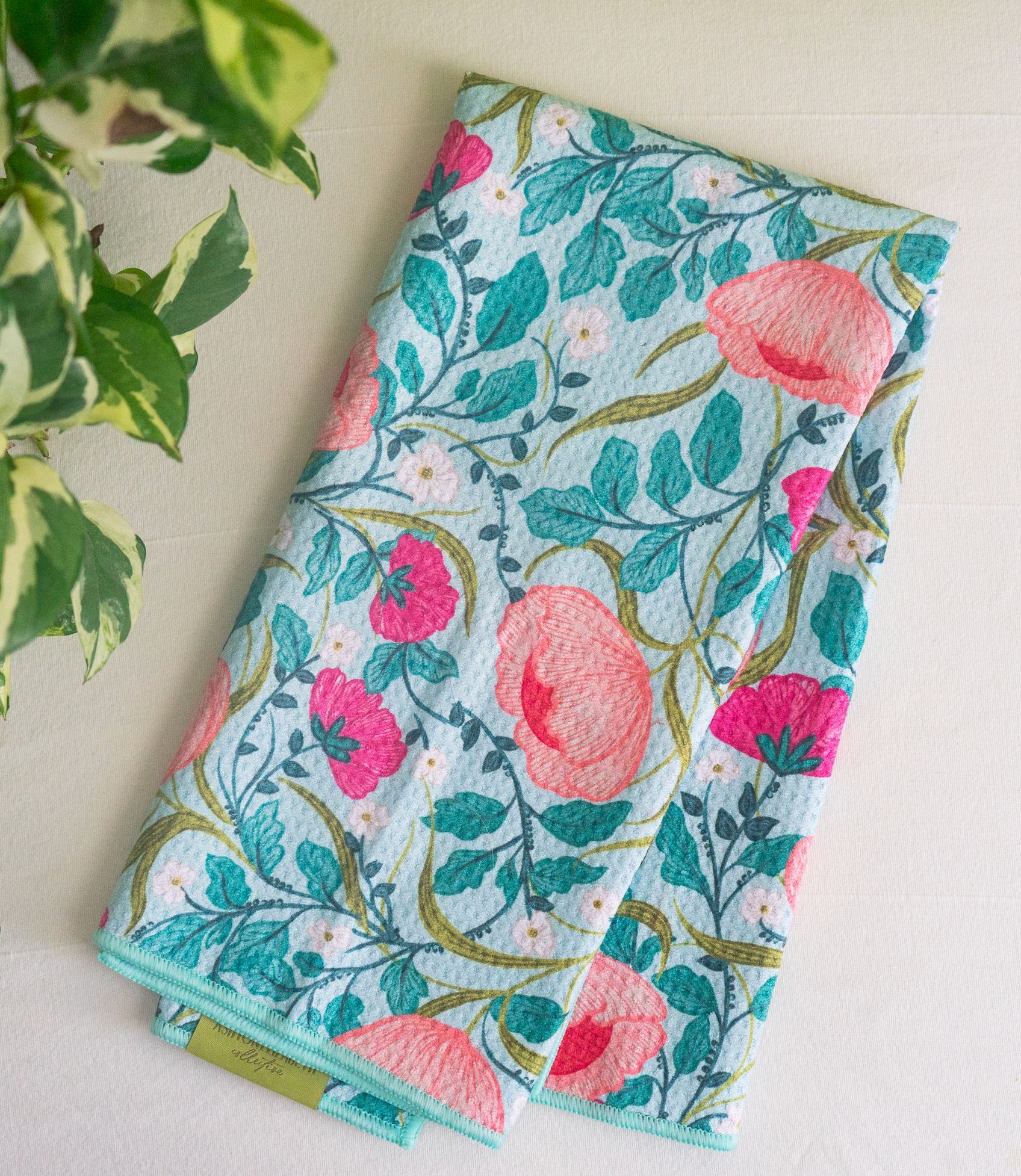 Flora Waffle Dish Towel