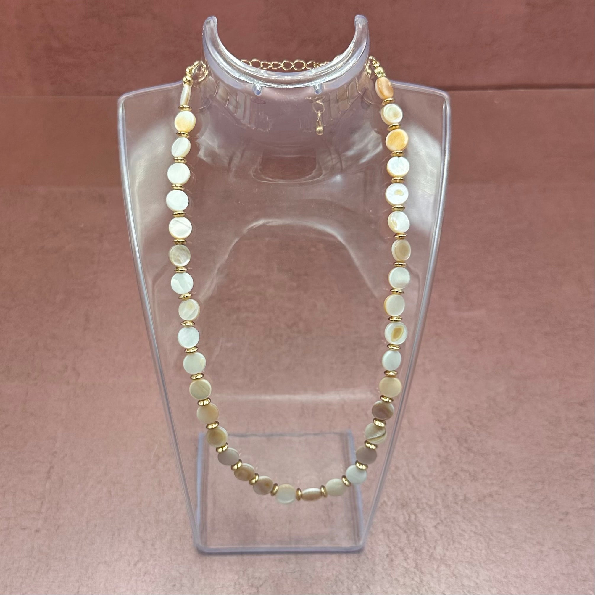 Pearl Disc Necklace