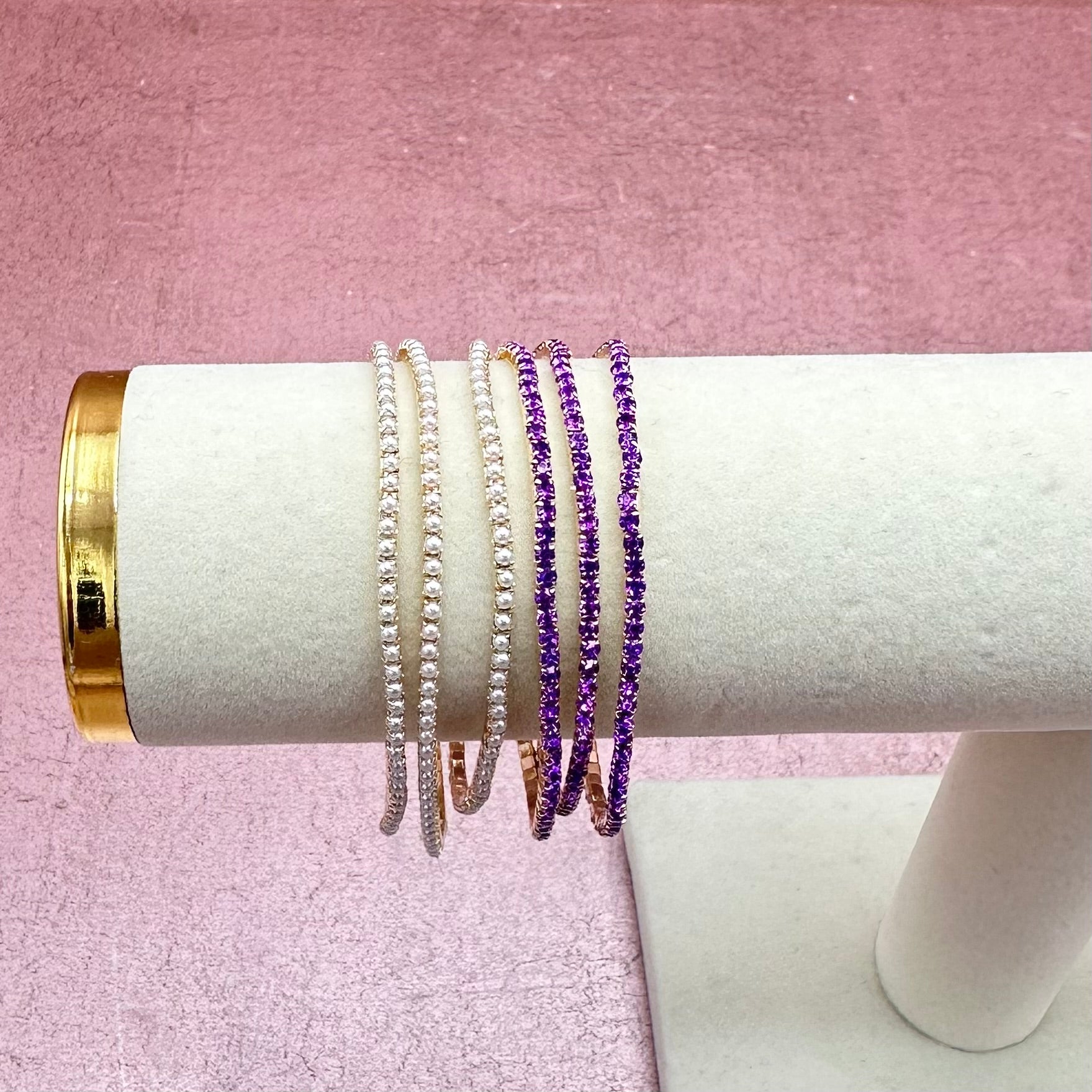 Rhinestone Gameday/Spirit Bracelet Stacks