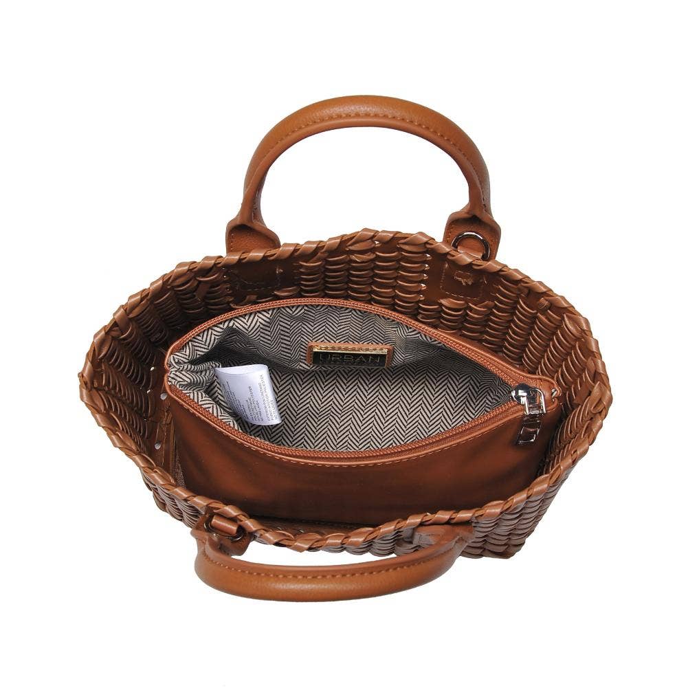 Paisley Woven Crossbody Tote