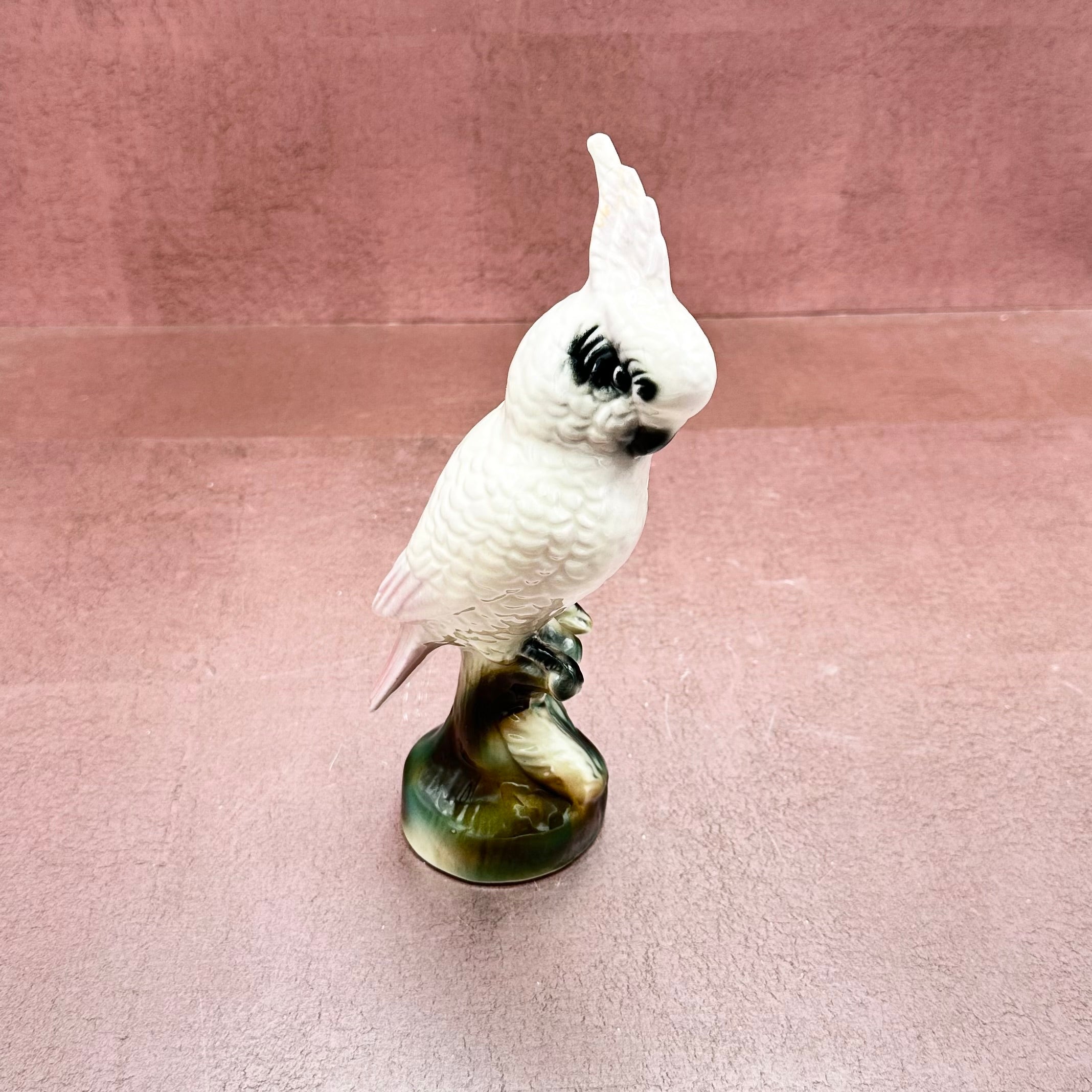 Vintage Parrot Porcelain Figurine