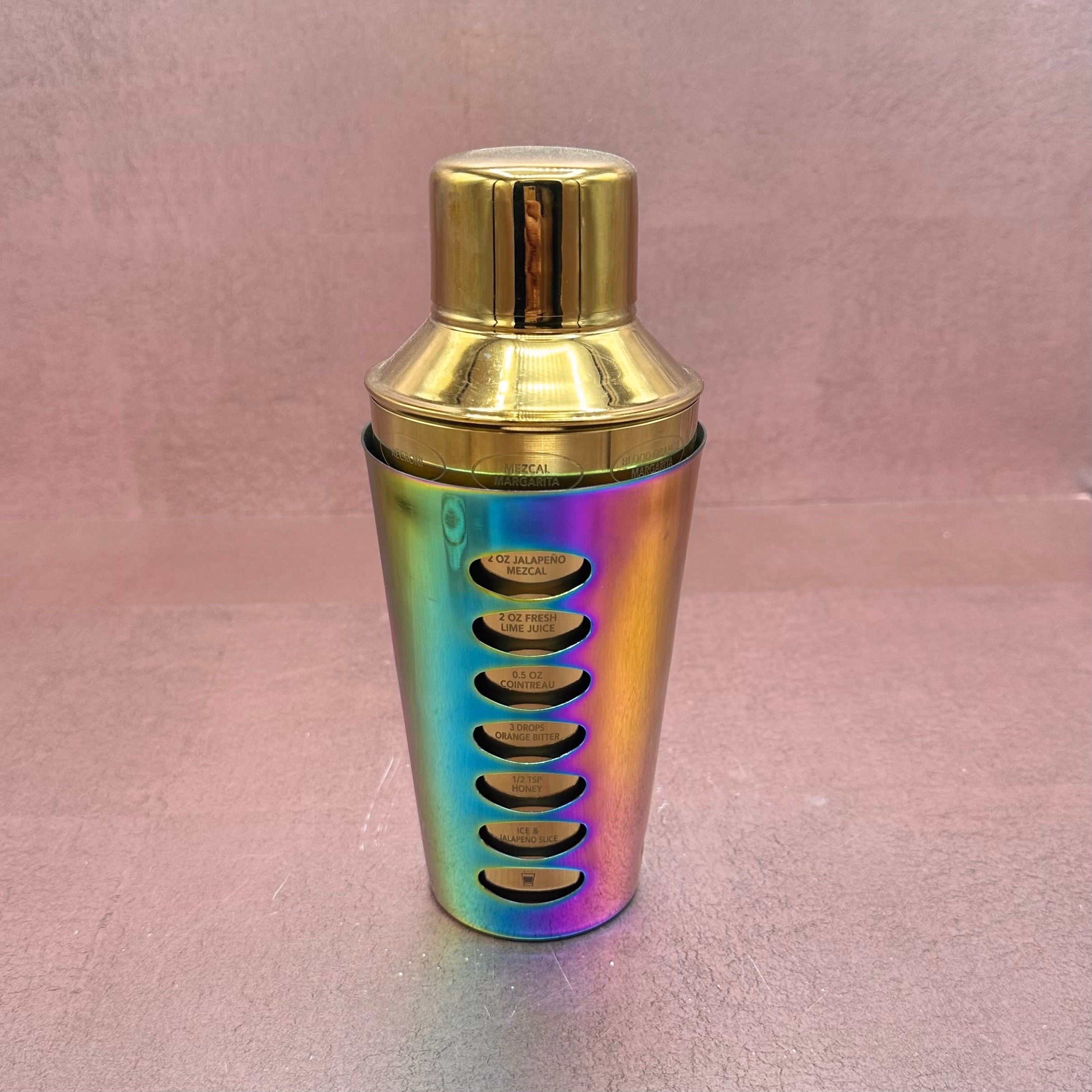 Rainbow Gold 8 Recipe Shaker