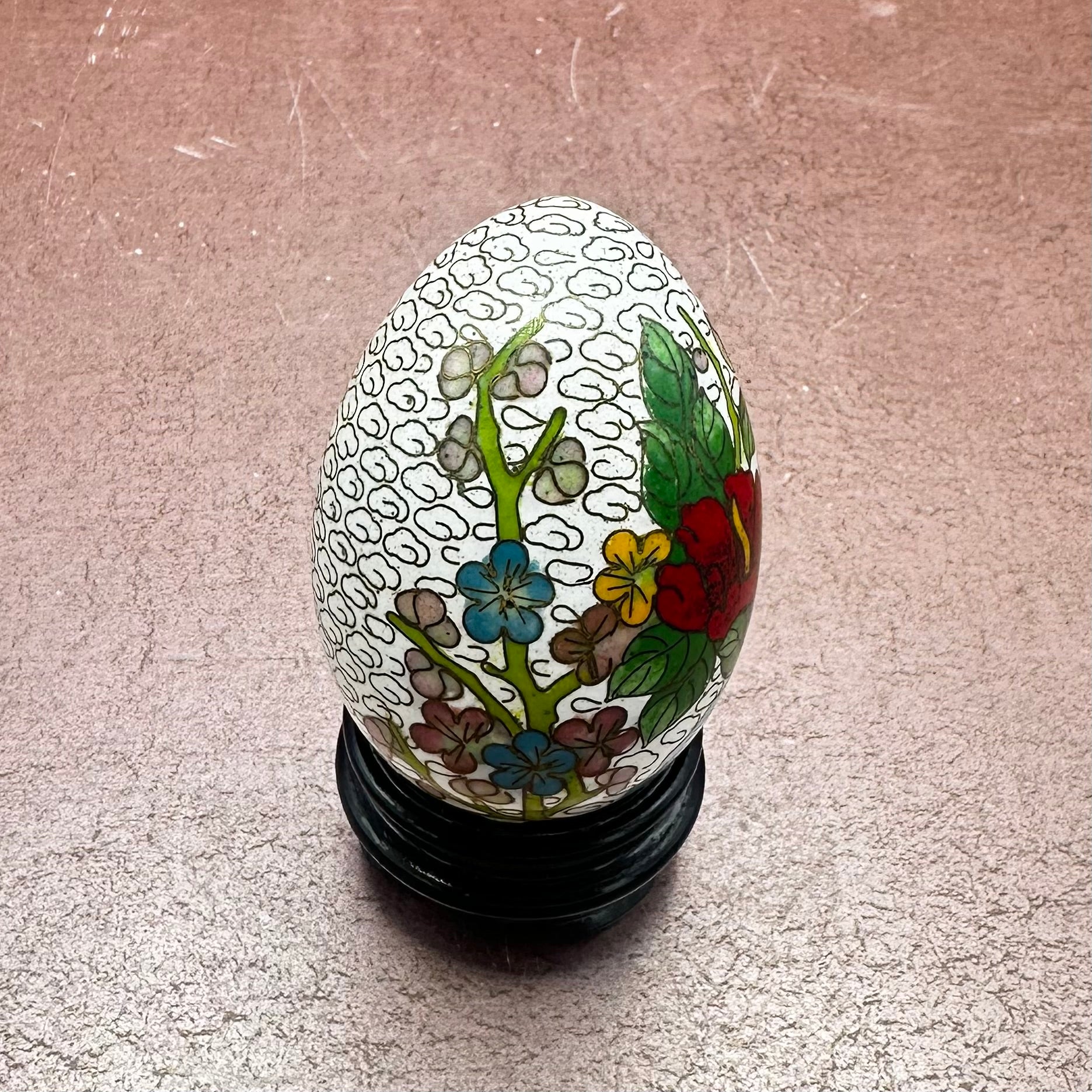 Cloisonné Eggs Floral