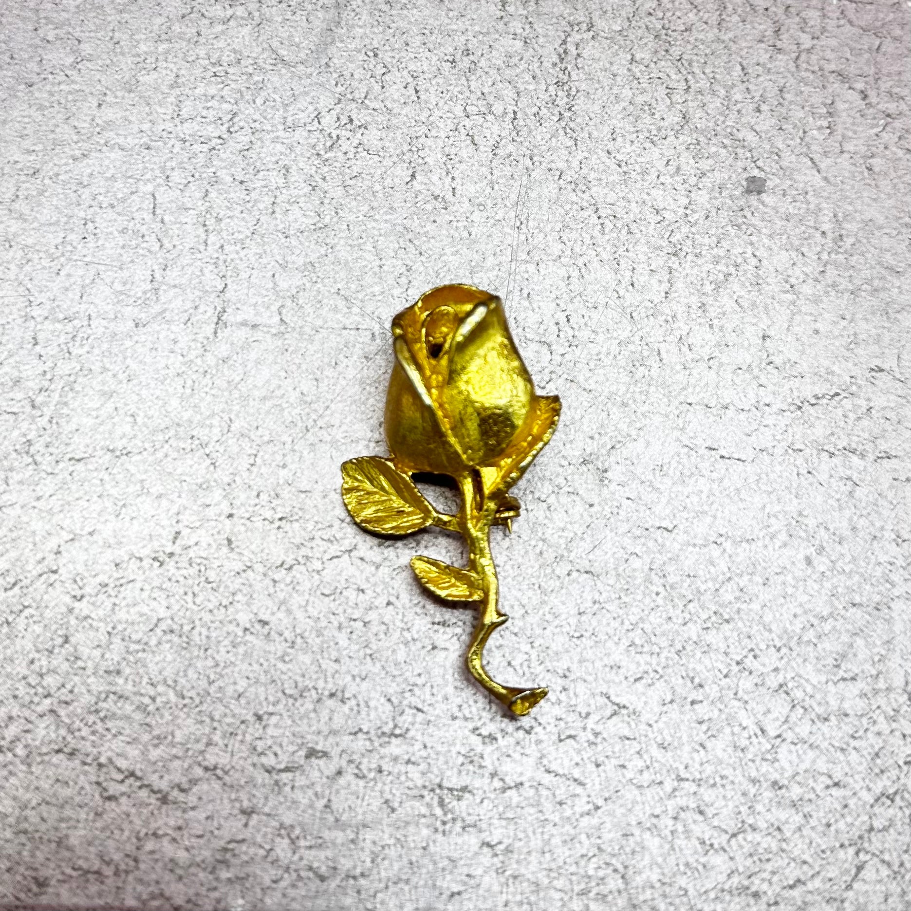Rose Stem Brooch