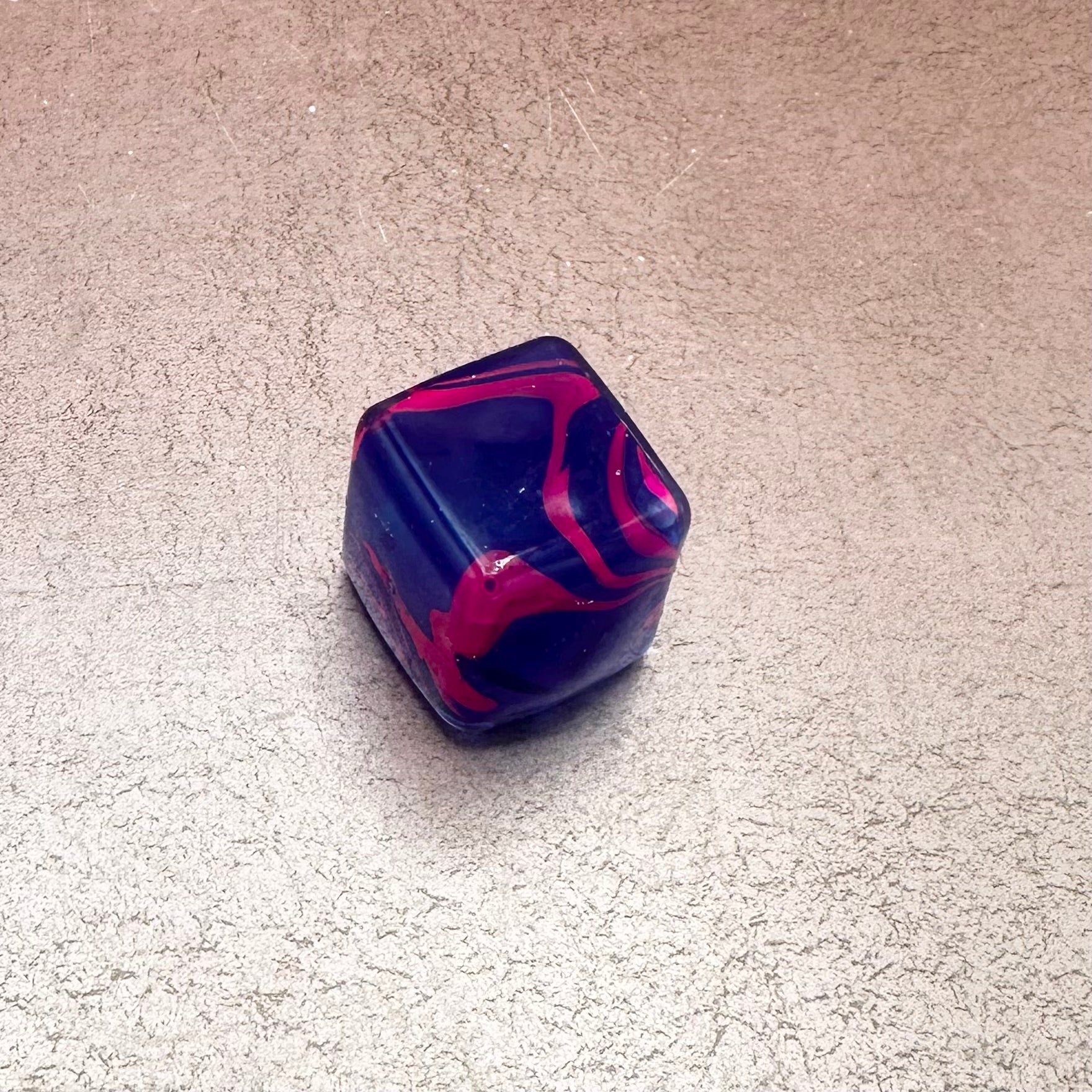 Marble Squishy Cube Blue/Pink