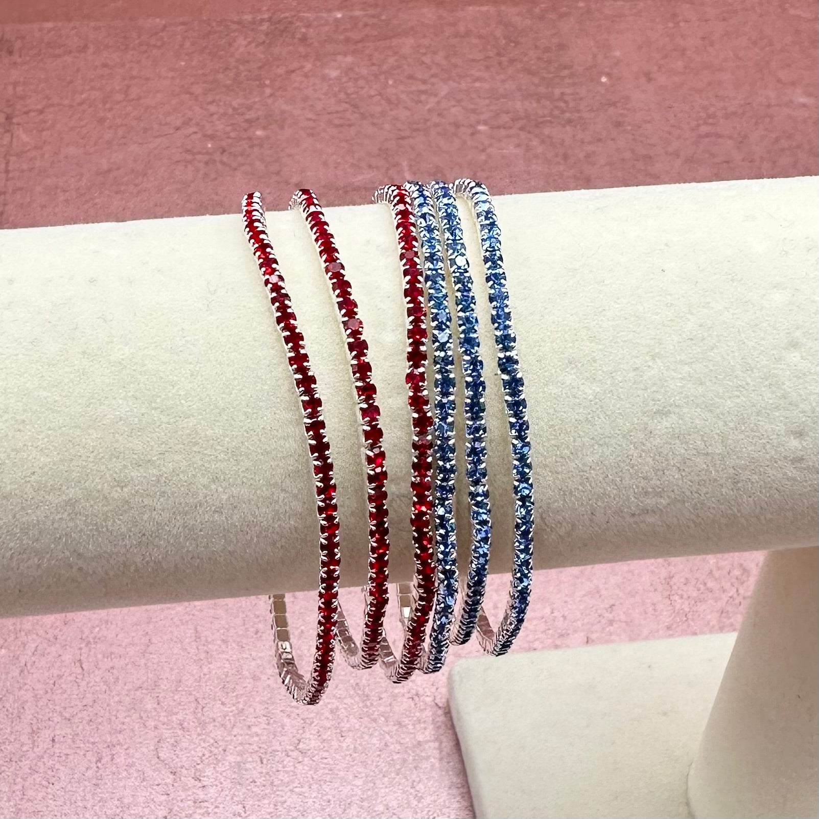 Rhinestone Gameday/Spirit Bracelet Stacks