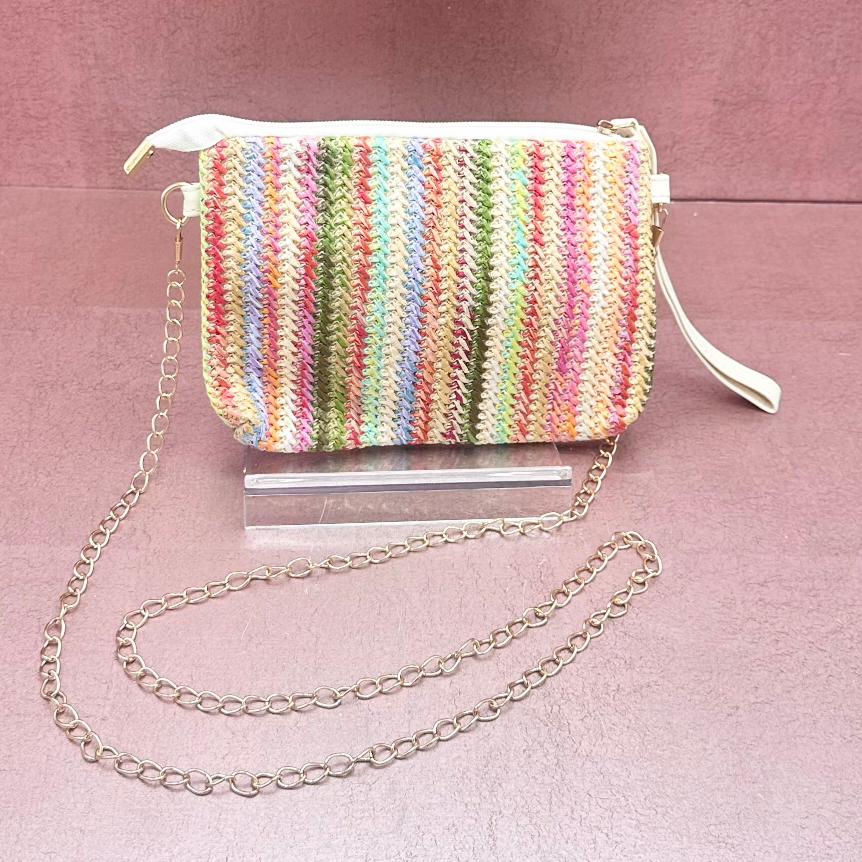 Colorful Striped Summer Crossbody