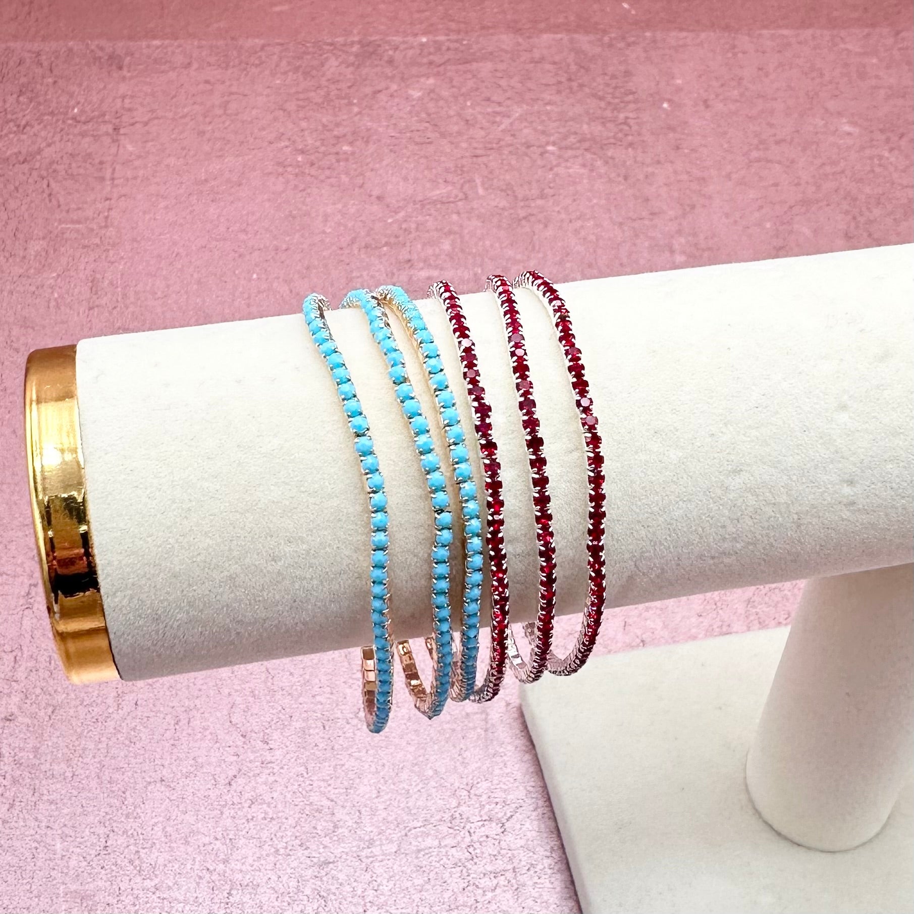 Rhinestone Gameday/Spirit Bracelet Stacks