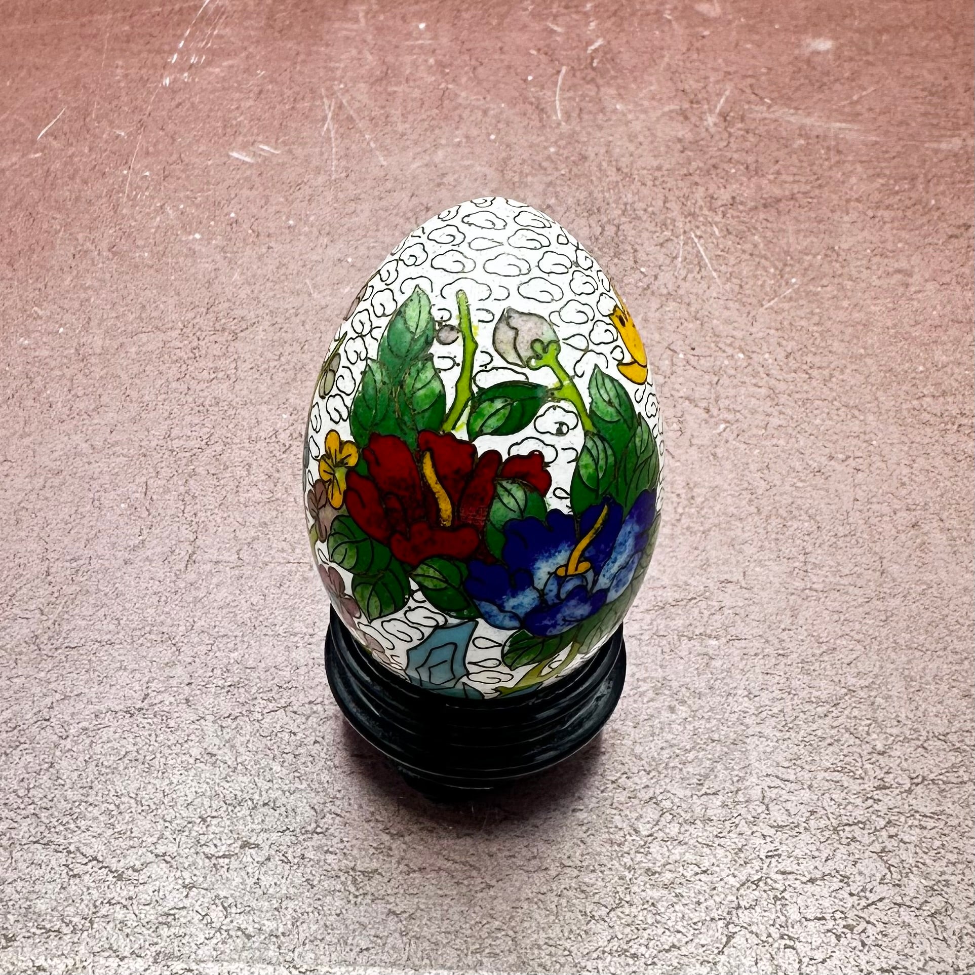 Cloisonné Eggs Floral