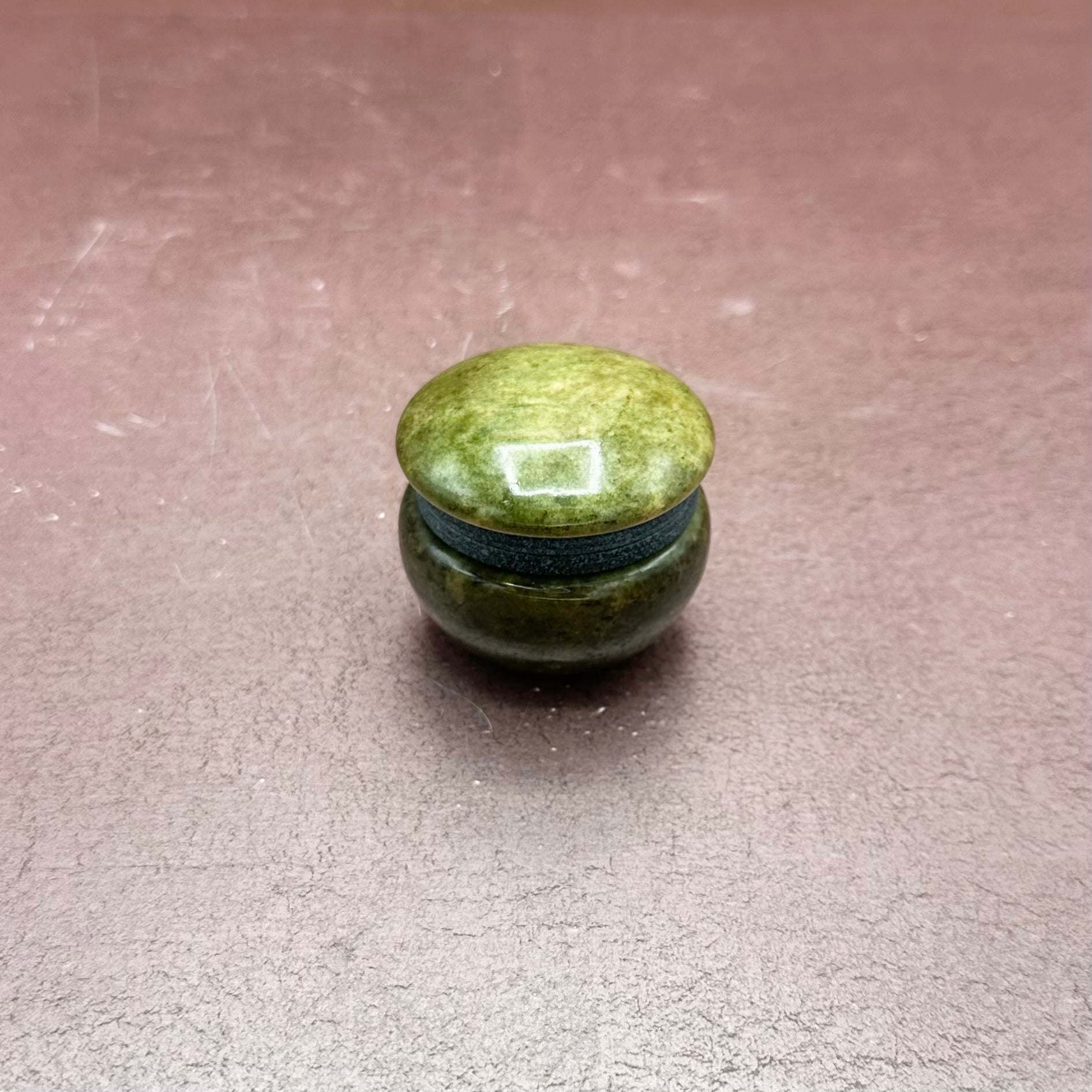X-small Green Stone Trinket Box